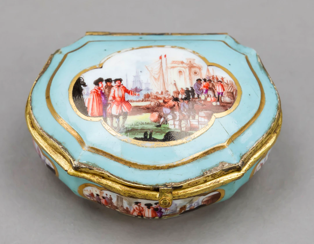 Tabatière Meissen w. 1730-35, bar