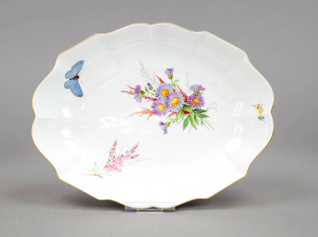 Ovale Schale, Meissen, Marke nach