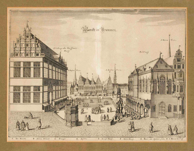 Historische Ansicht des Bremer Ma
