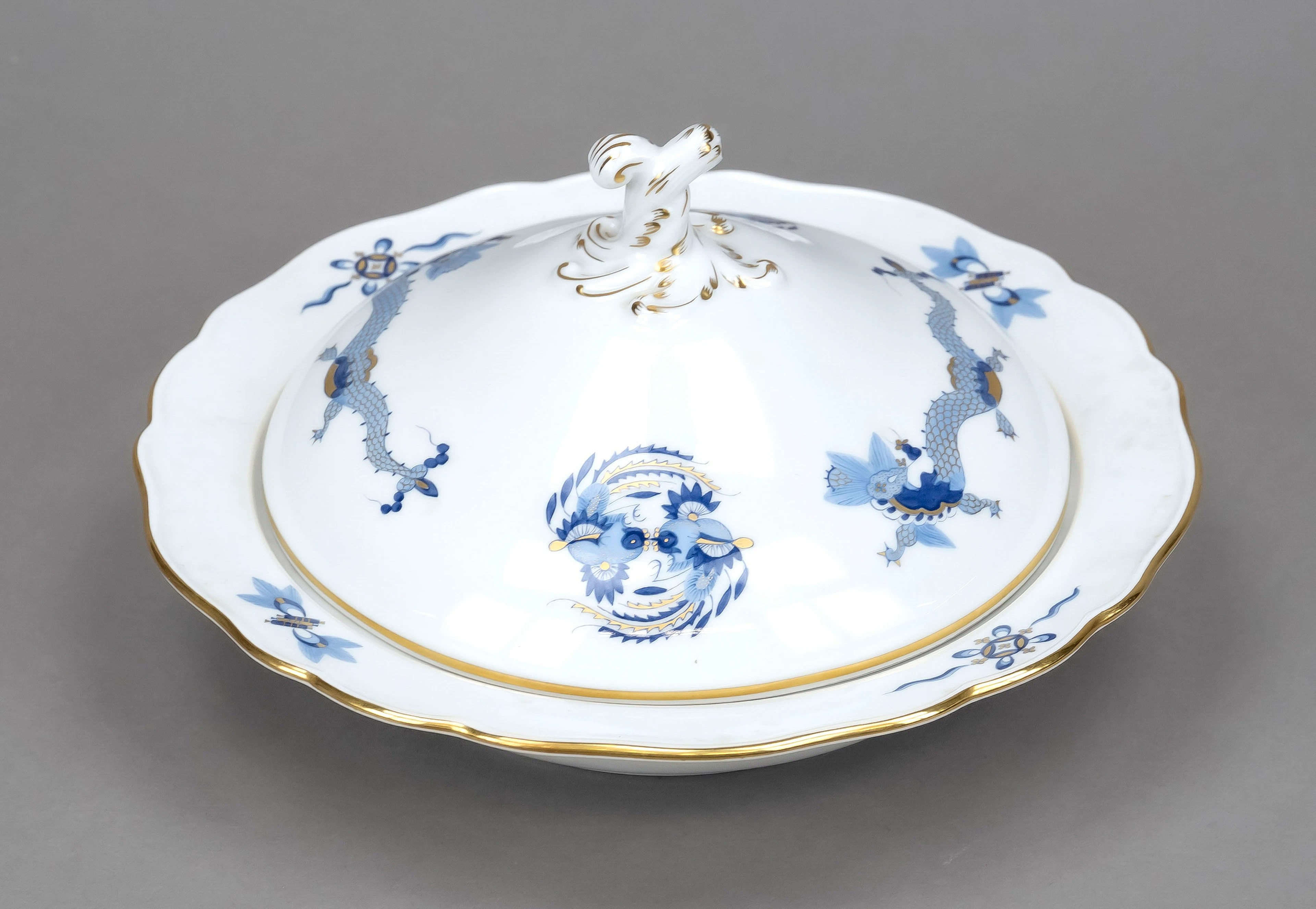 Kleine Deckelterrine, Meissen, En