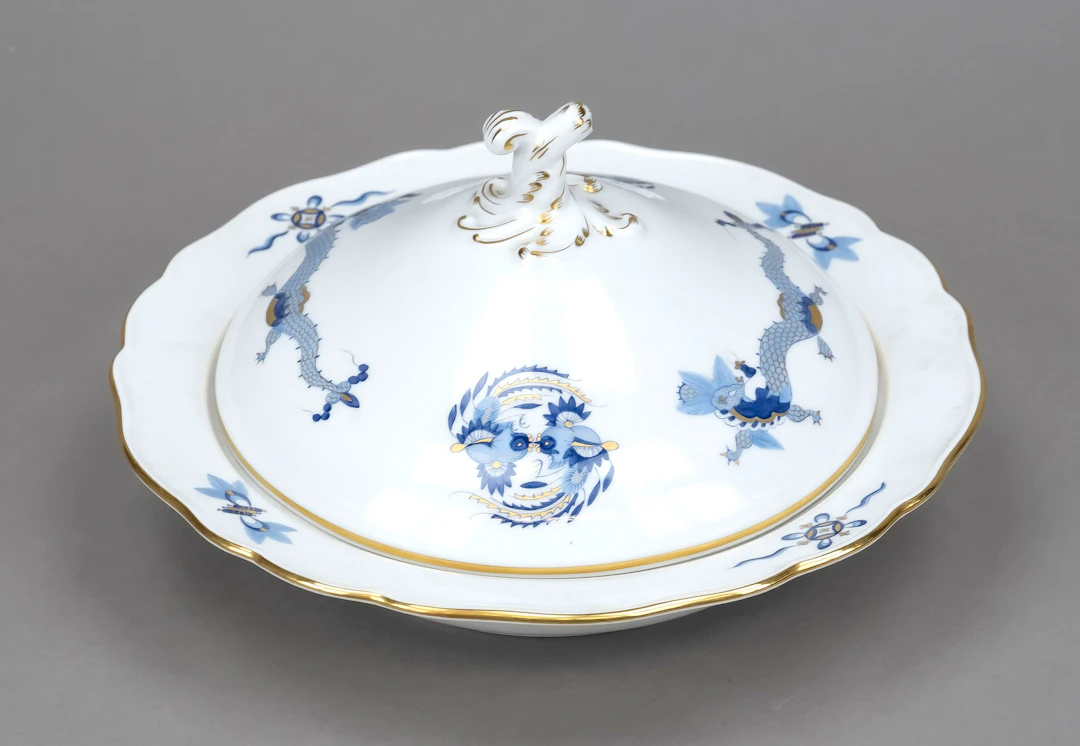 Kleine Deckelterrine, Meissen, En