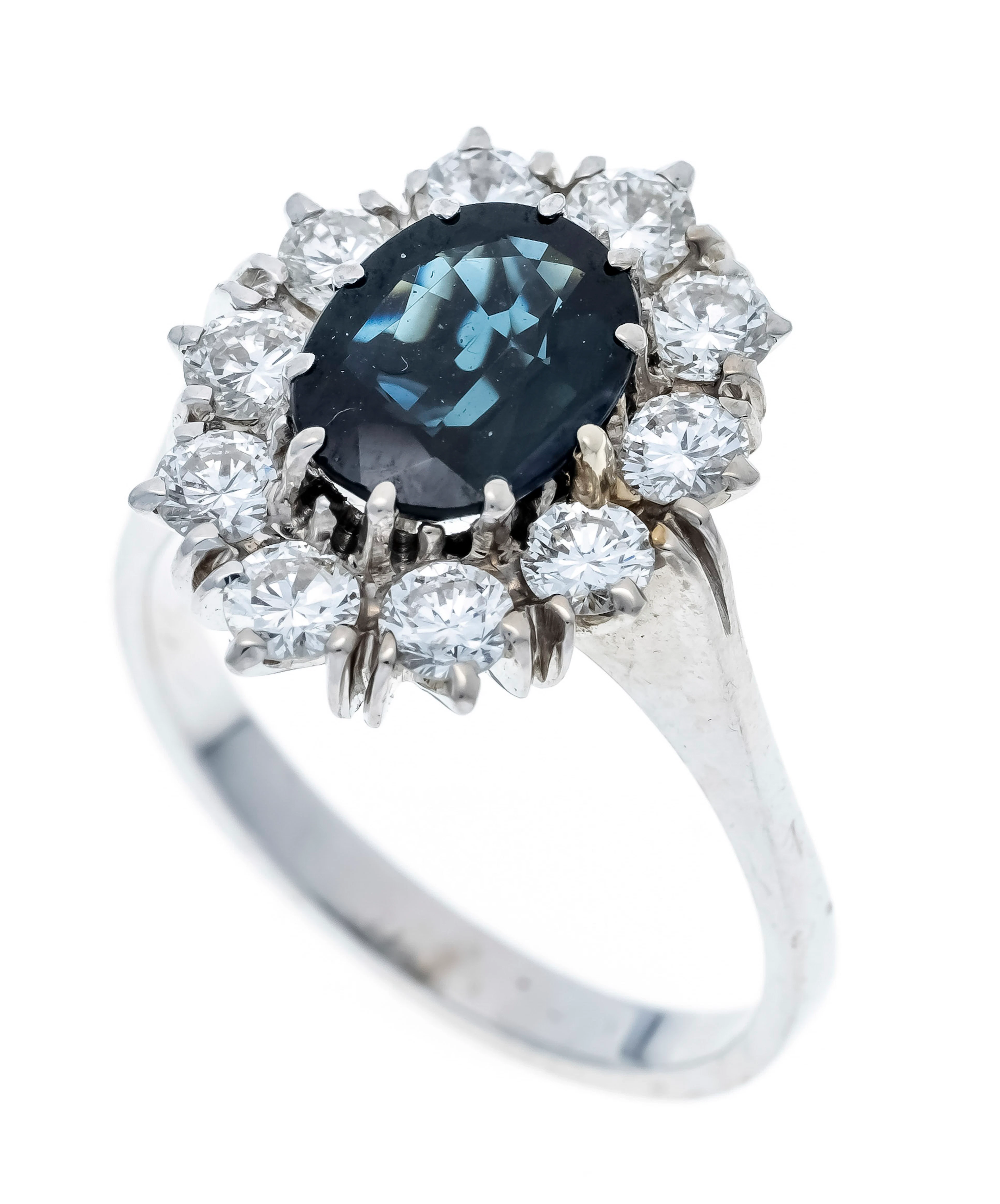 Saphir-Brillant-Ring WG 750/000 m