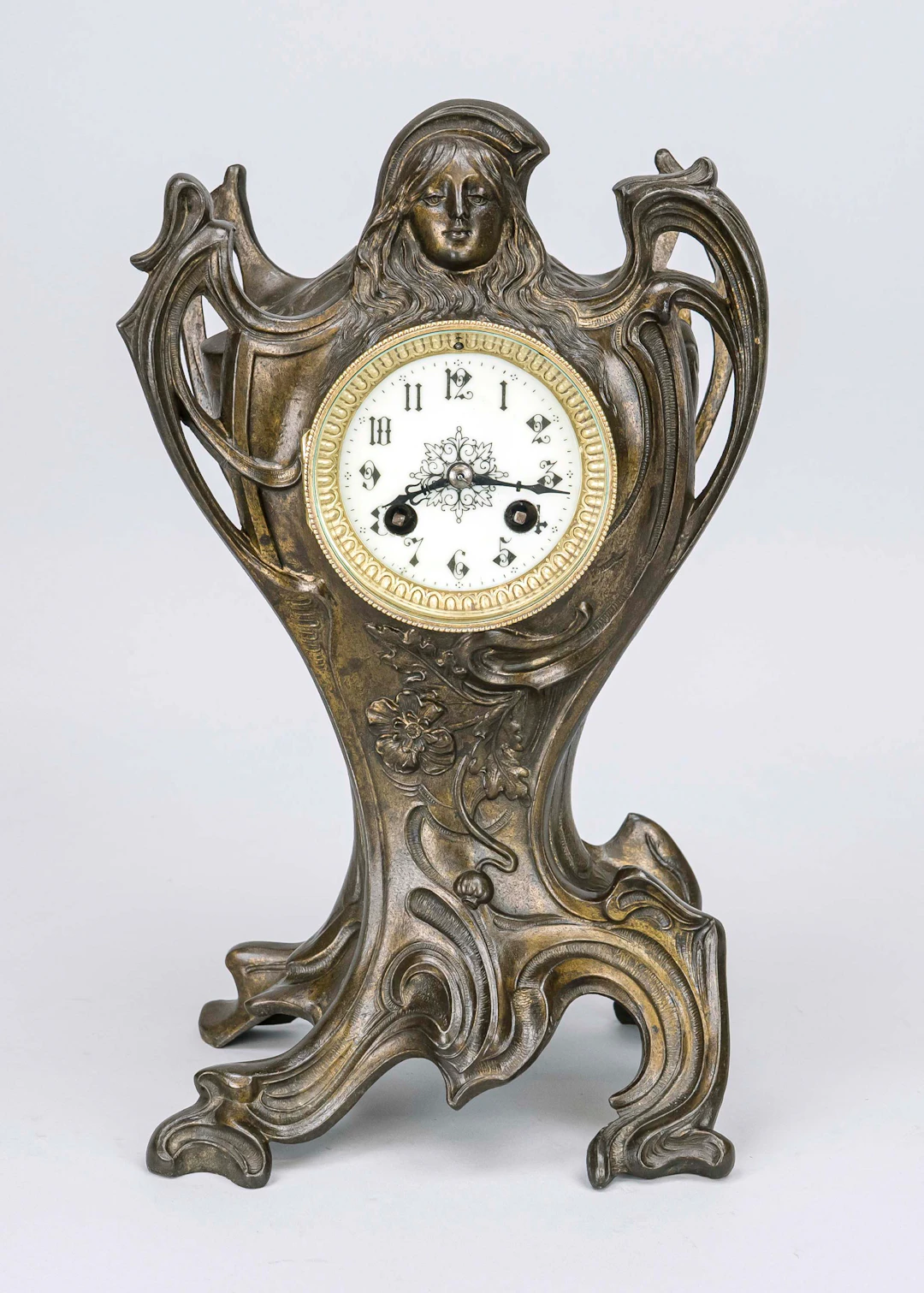 Jugendstil - Tischur um 1890, Wei