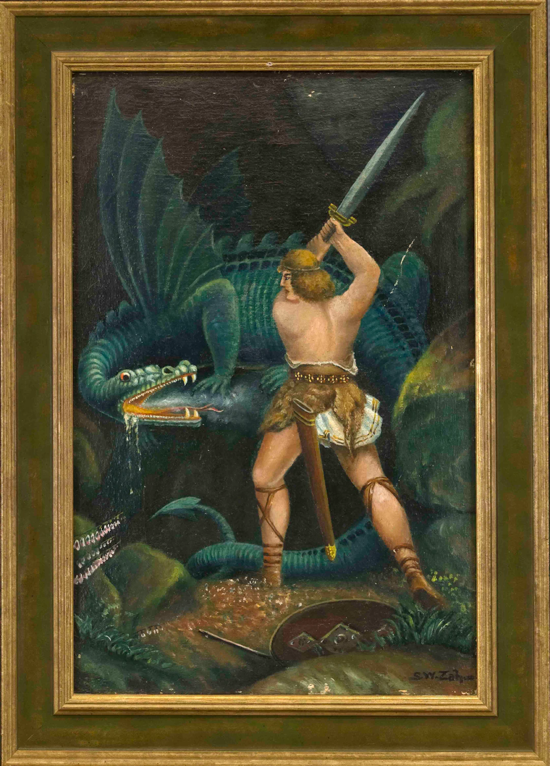 Sign. S.W. Zahm, Kopist um 1927