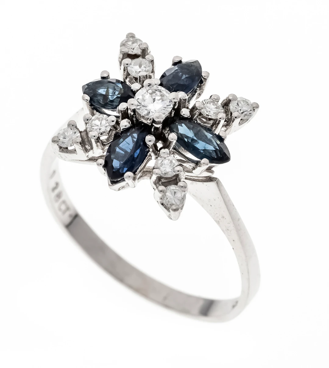 Saphir-Brillant-Ring WG 585/000 m