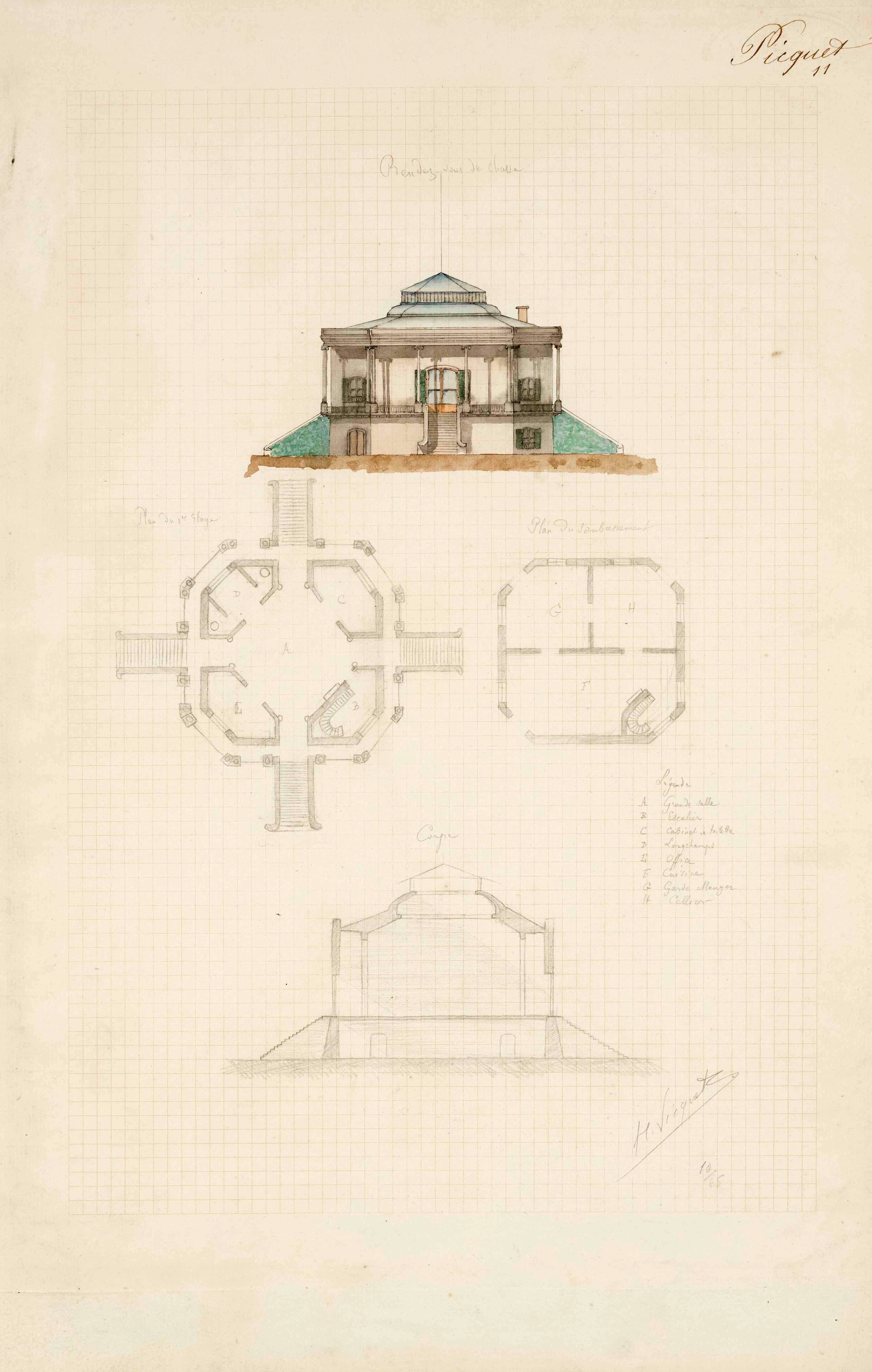 H. Sicynet, frz. Architekturzeich