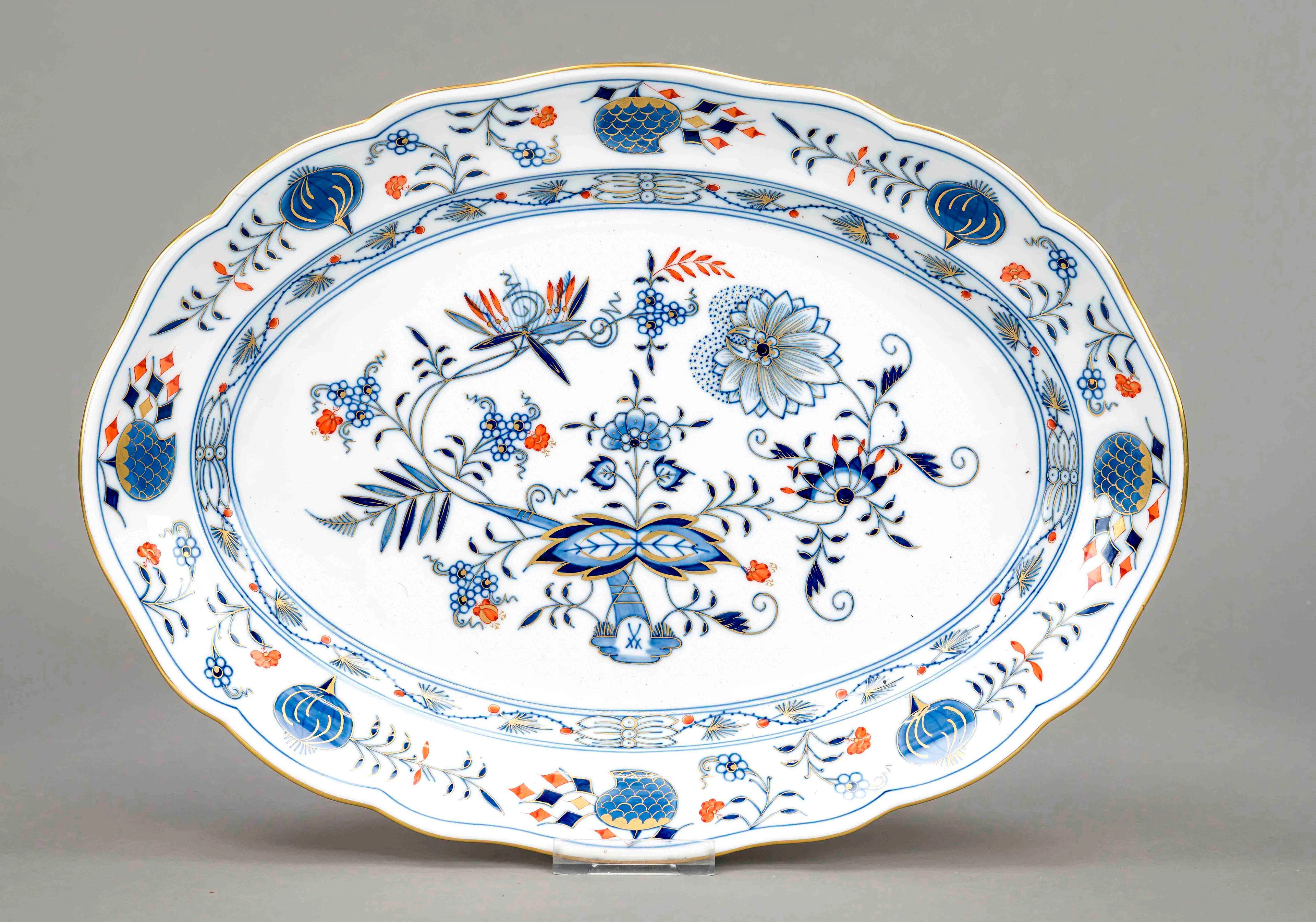 Ovale Platte, Meissen, 20. Jh., 1