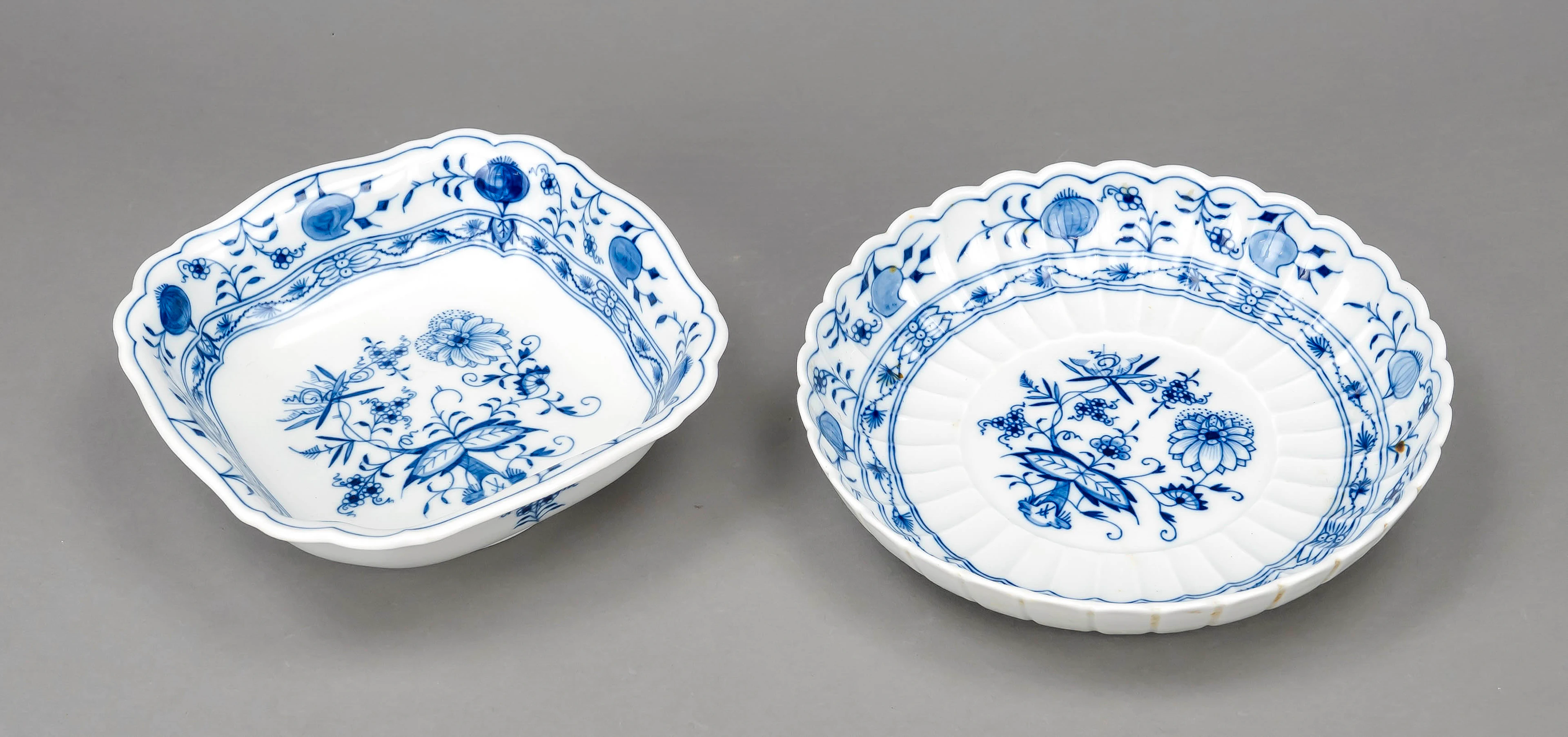 Zwei Schalen, Meissen, Marke nach