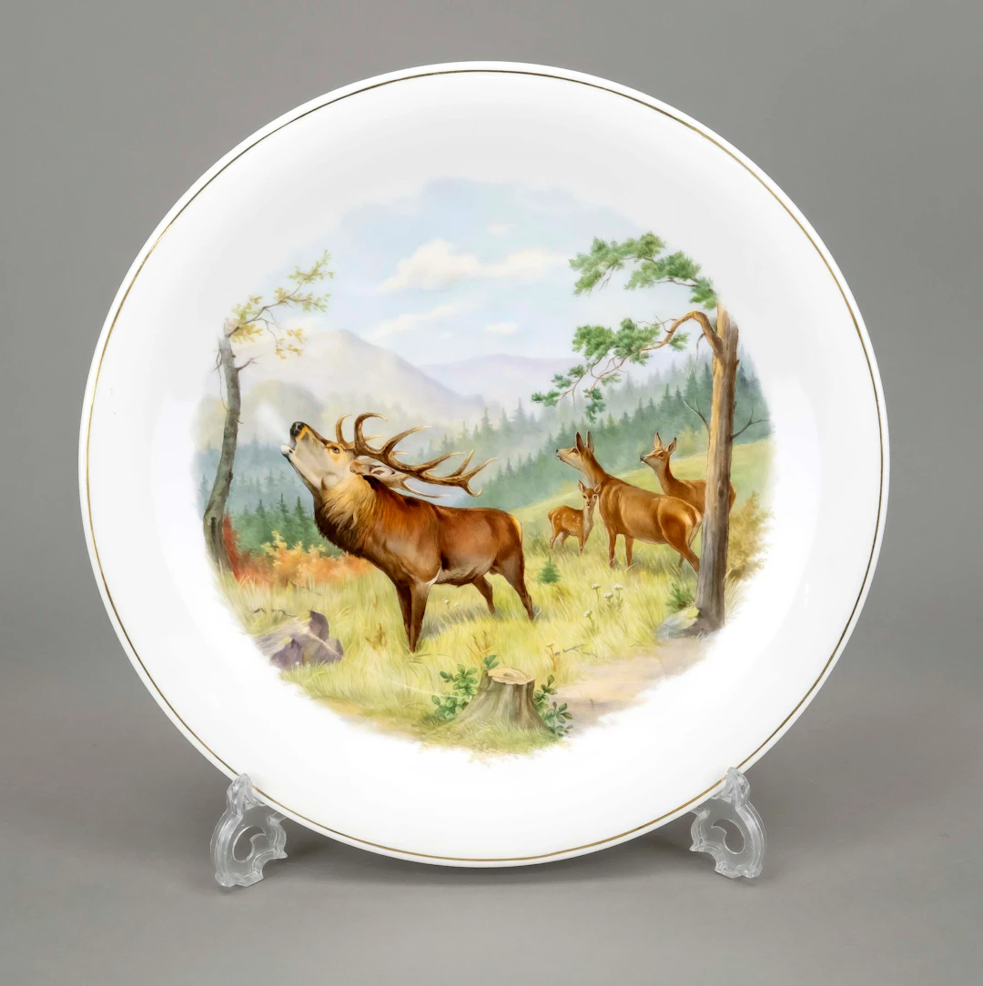 Großer Wandteller, Meissen, Marke