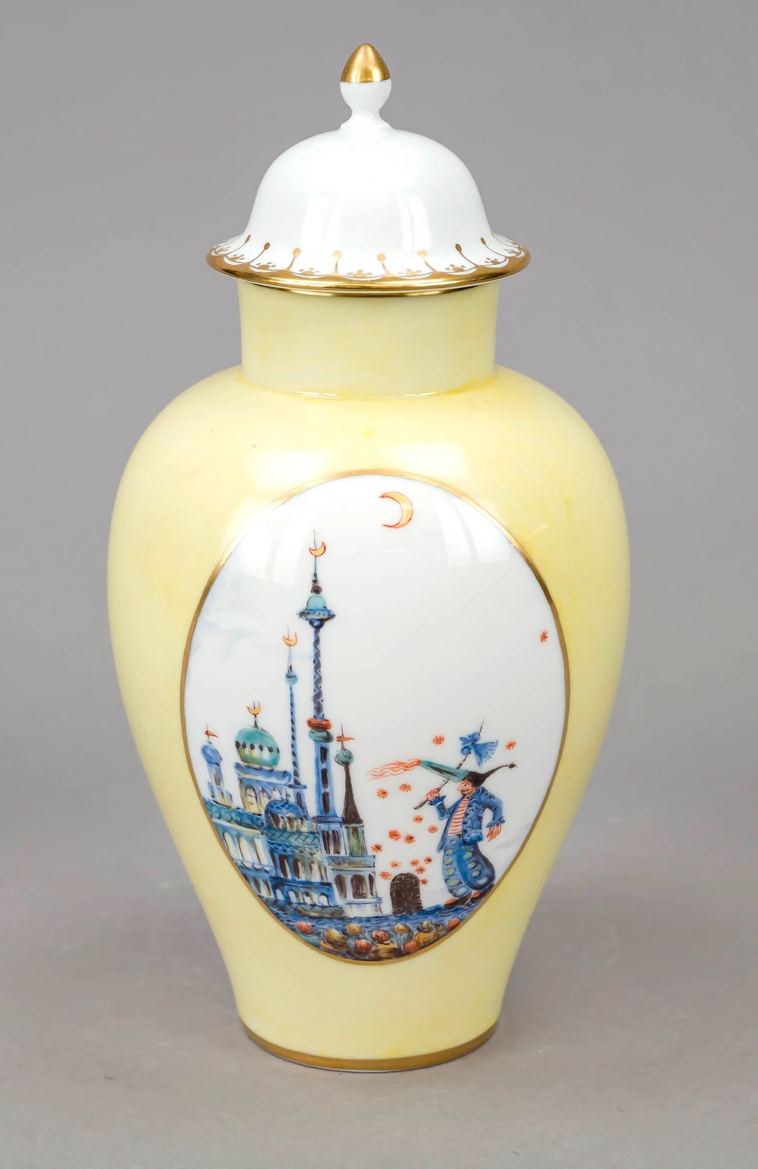 Deckelvase, Meissen, Marke 1980