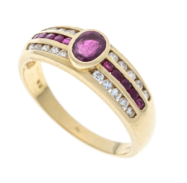 Rubin-Brillant-Ring GG 585/000 mi