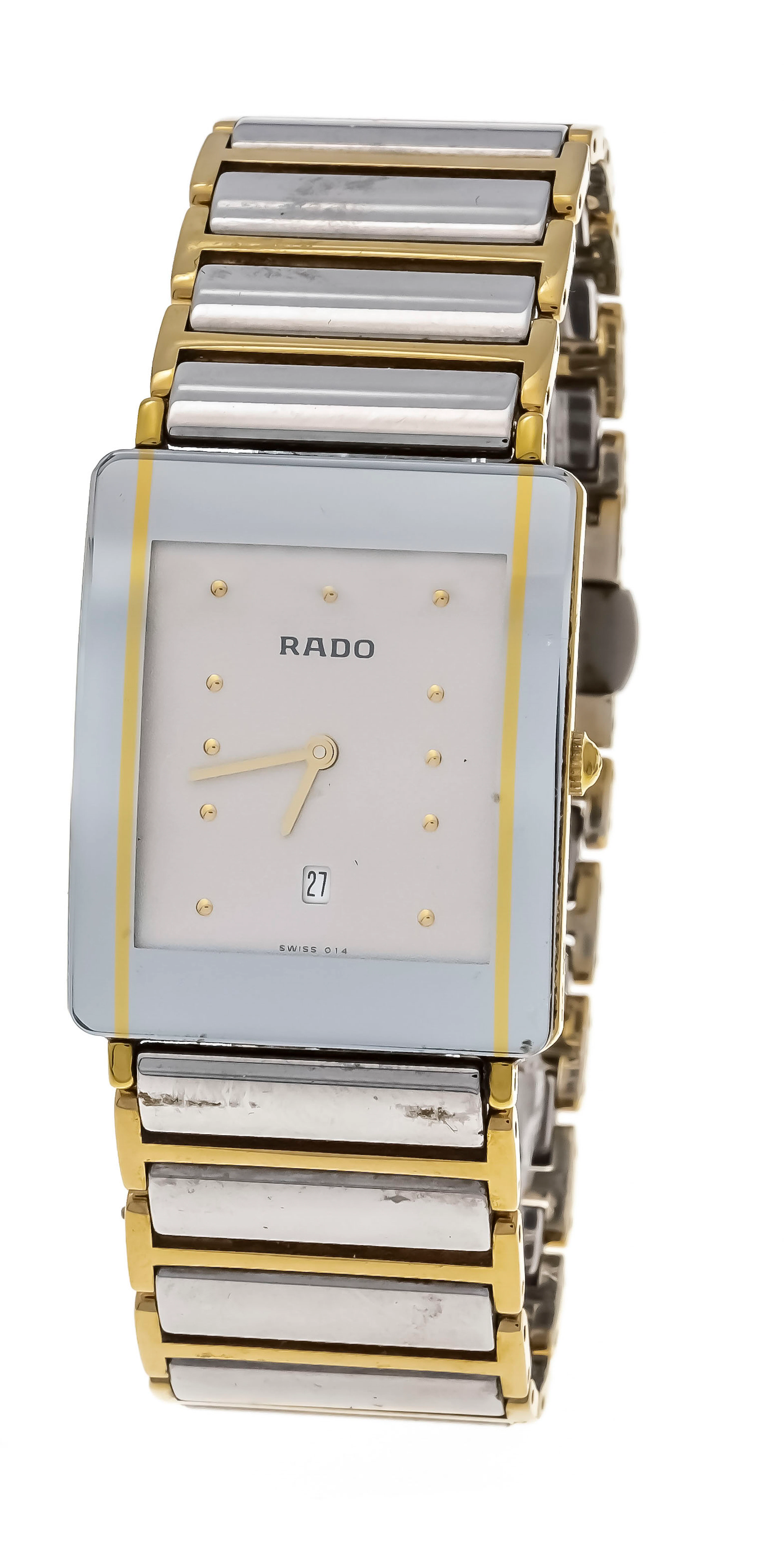 Rado Diastar, silbergraue Keramik un