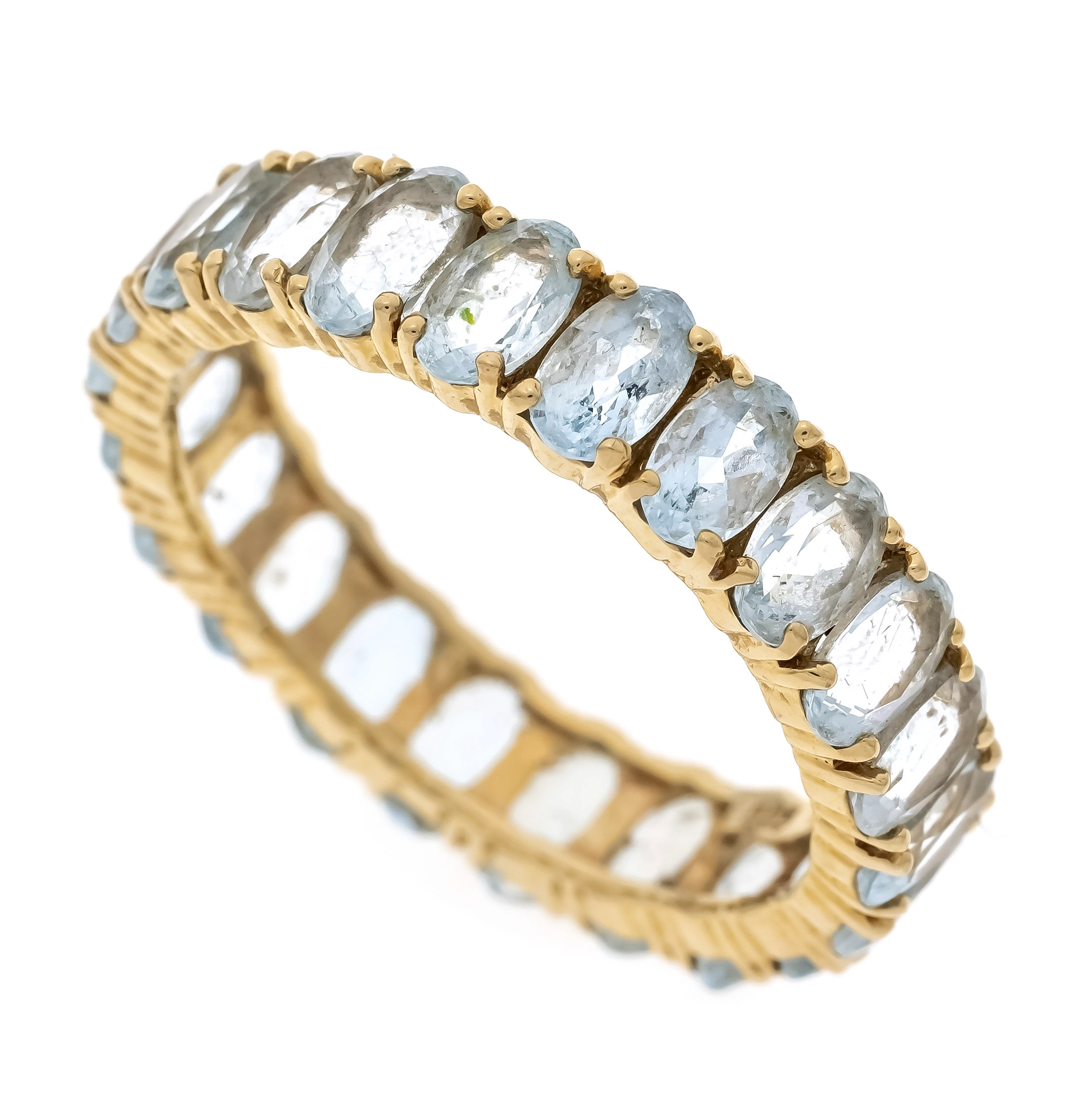 Aquamarin Eternity-Ring GG 585/00