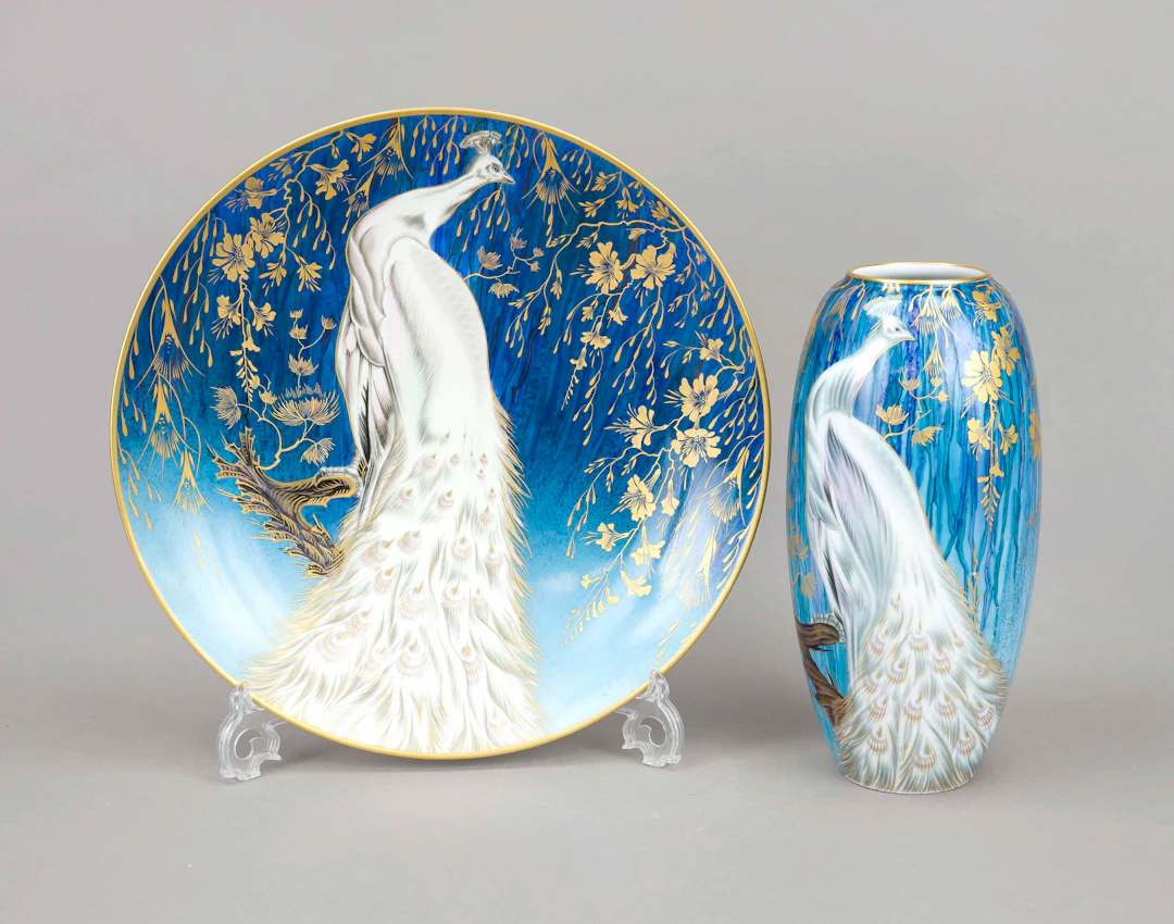 Vase u. Schale, Heinrich Porzella