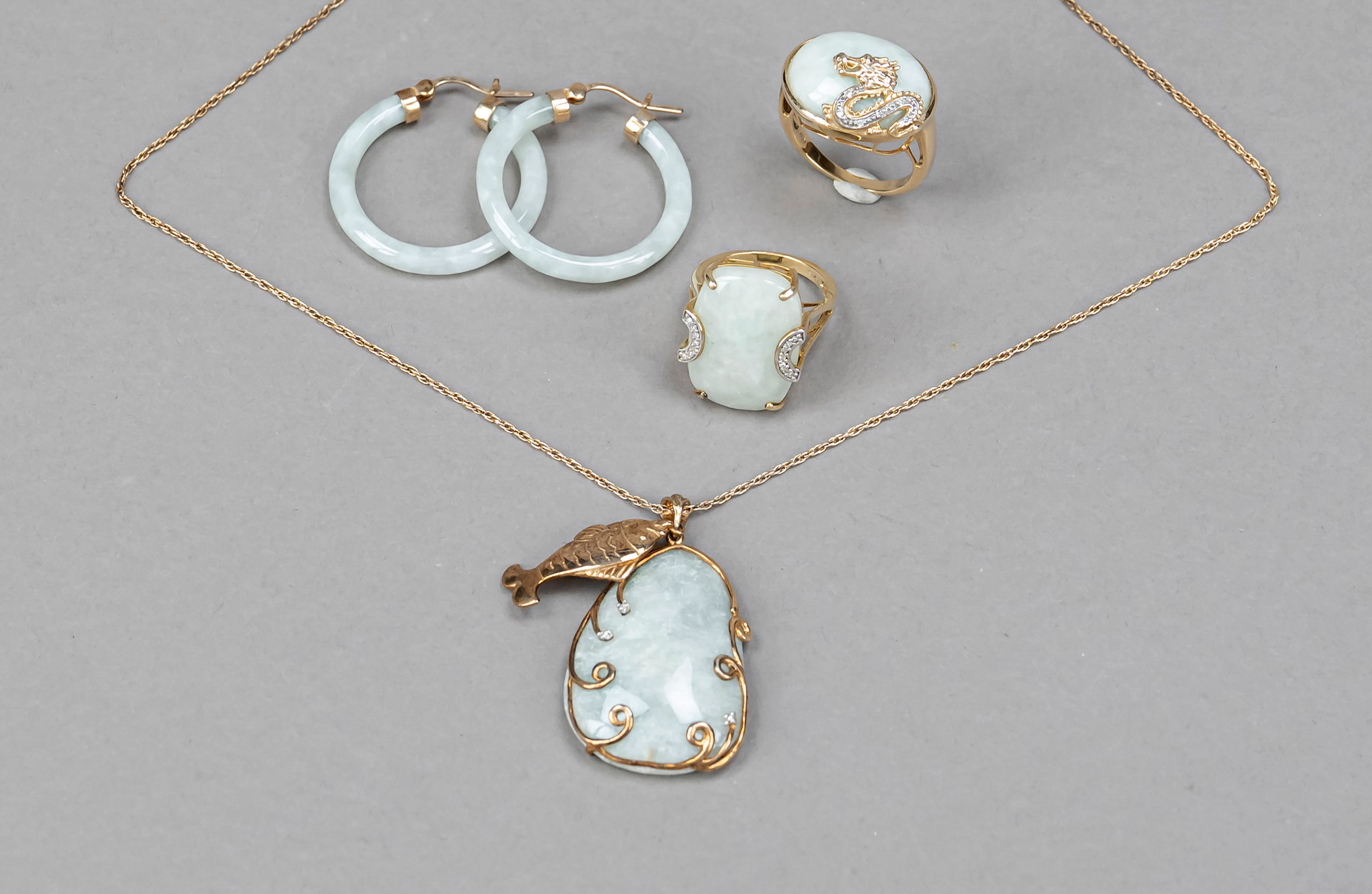 Fünf Teile Schmuck, 20. Jh., Sterl