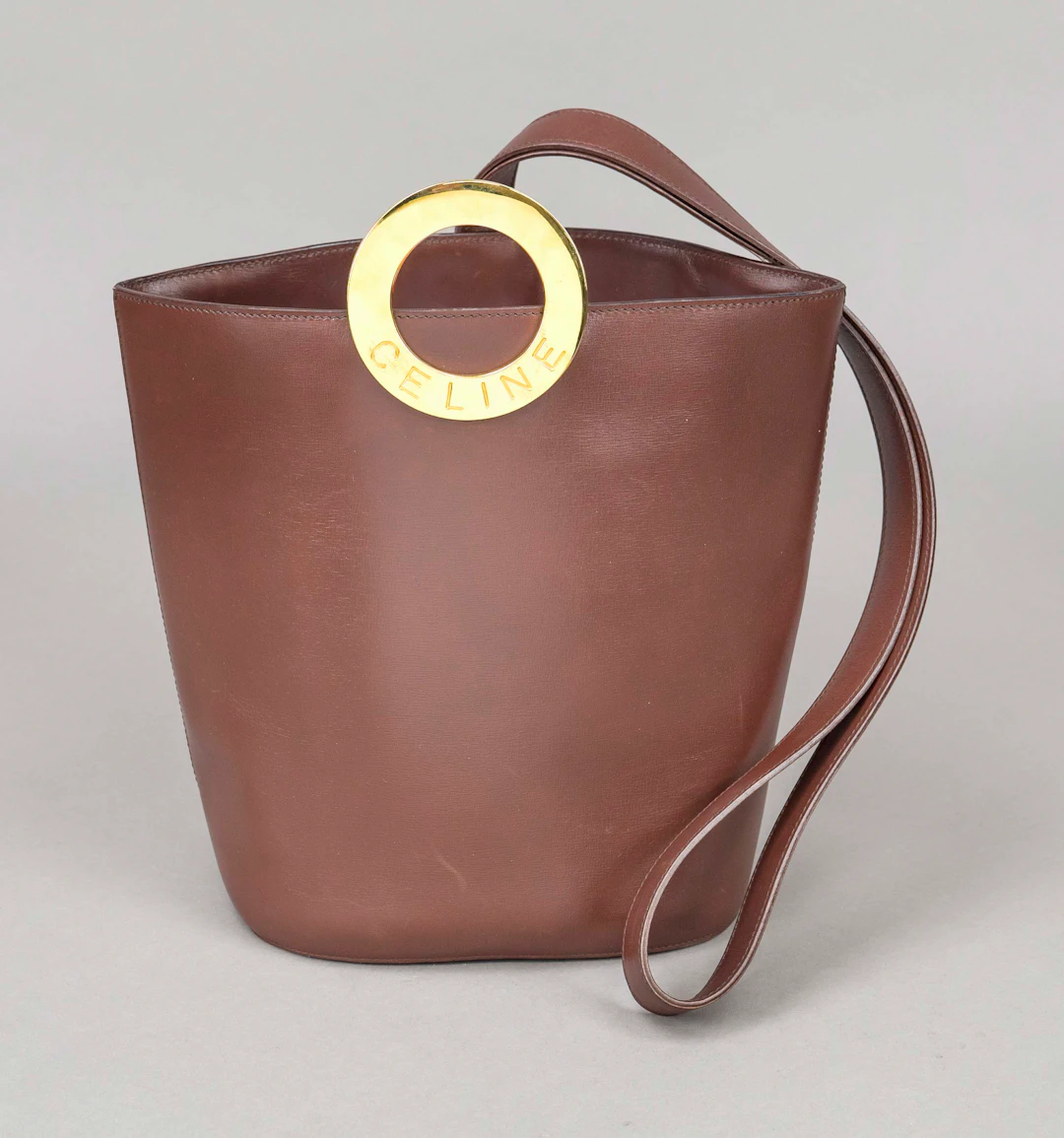Celine, Vintage Ring Logo Bucket
