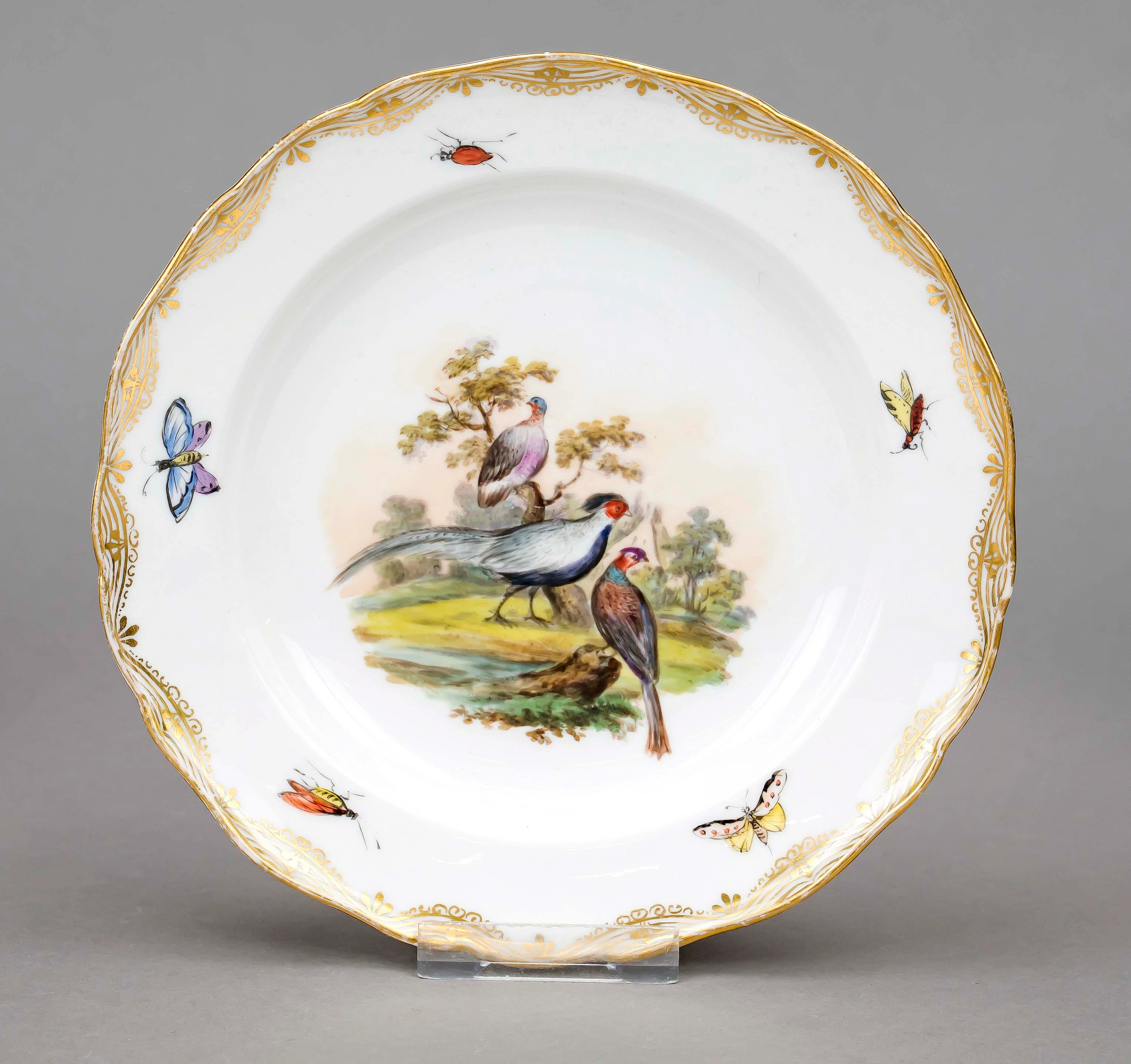 Teller, Meissen, Knaufschwerter M