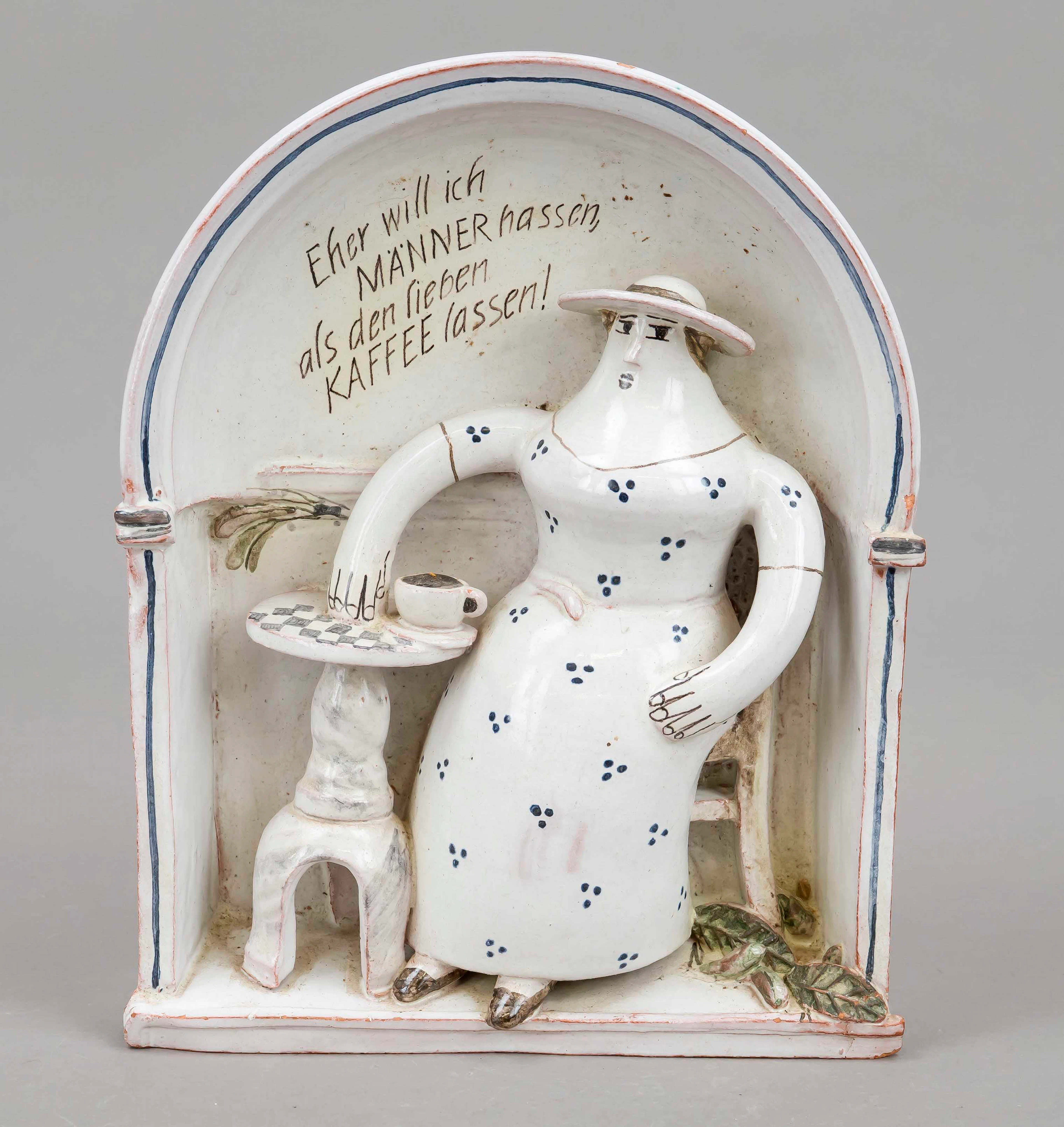Humorvolle Wandskulptur, 20. Jh.