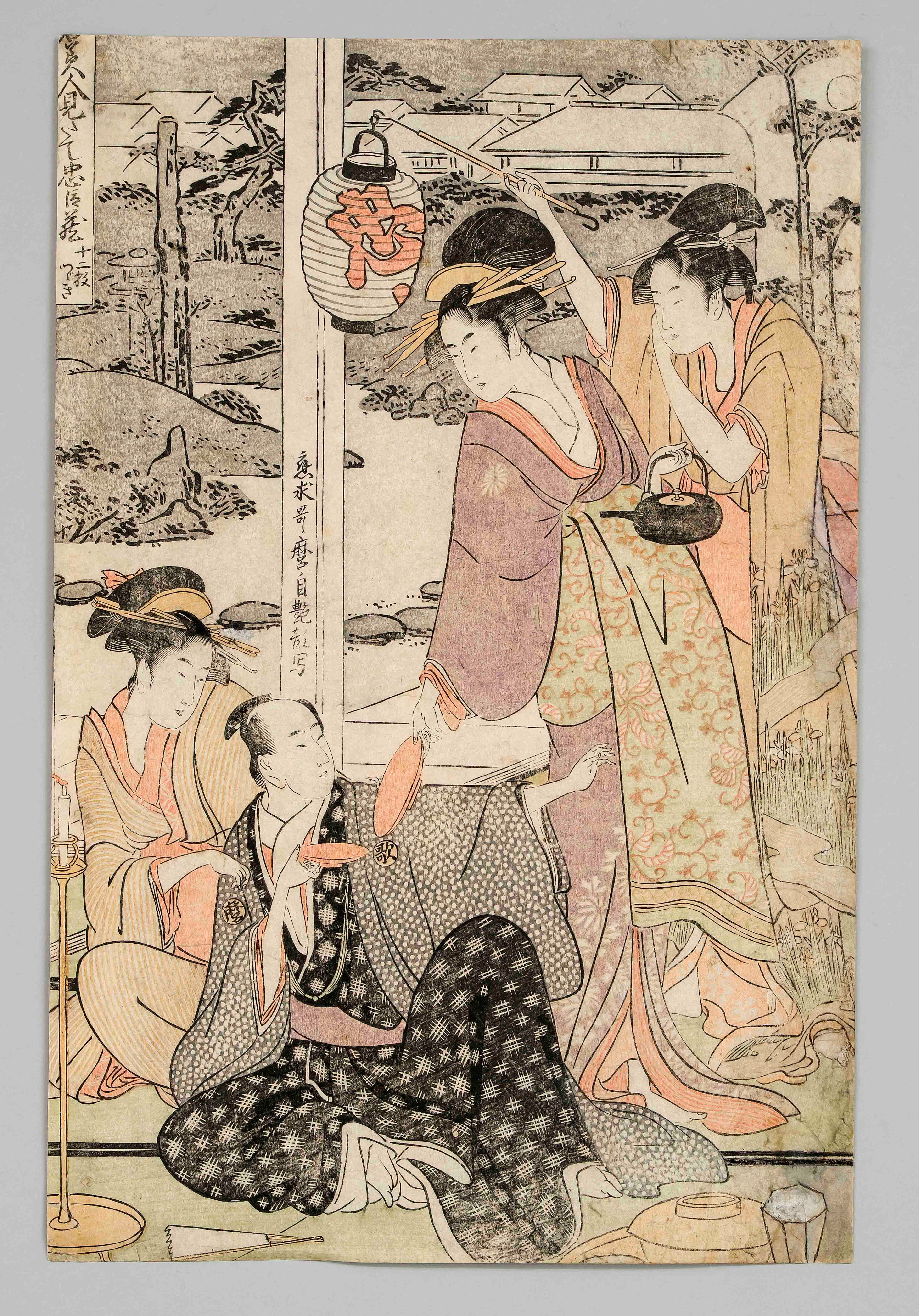 Ukiyo-e Farbholzschnitt Kitagawa