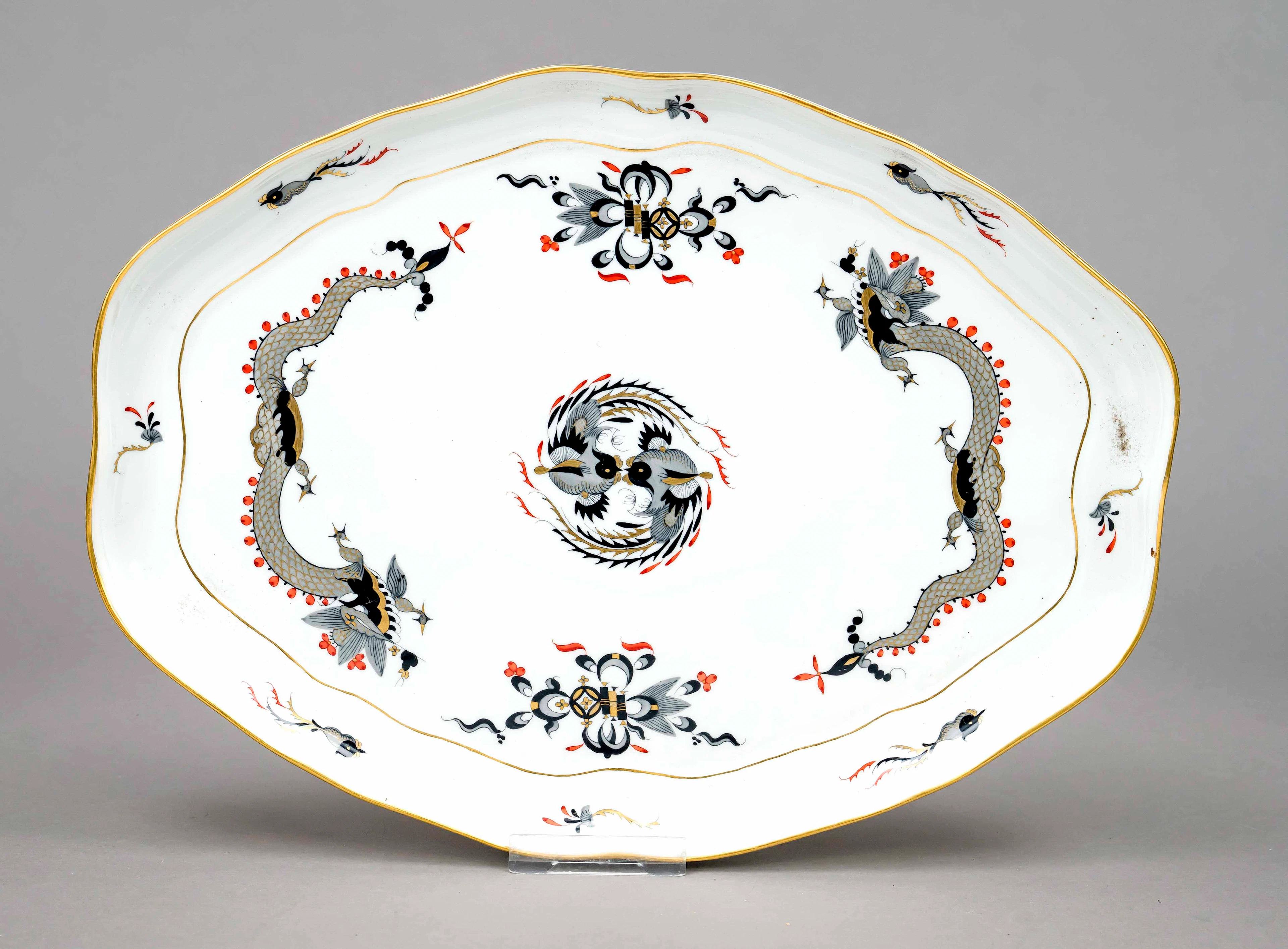 Ovale Servierplatte, Meissen, Mar