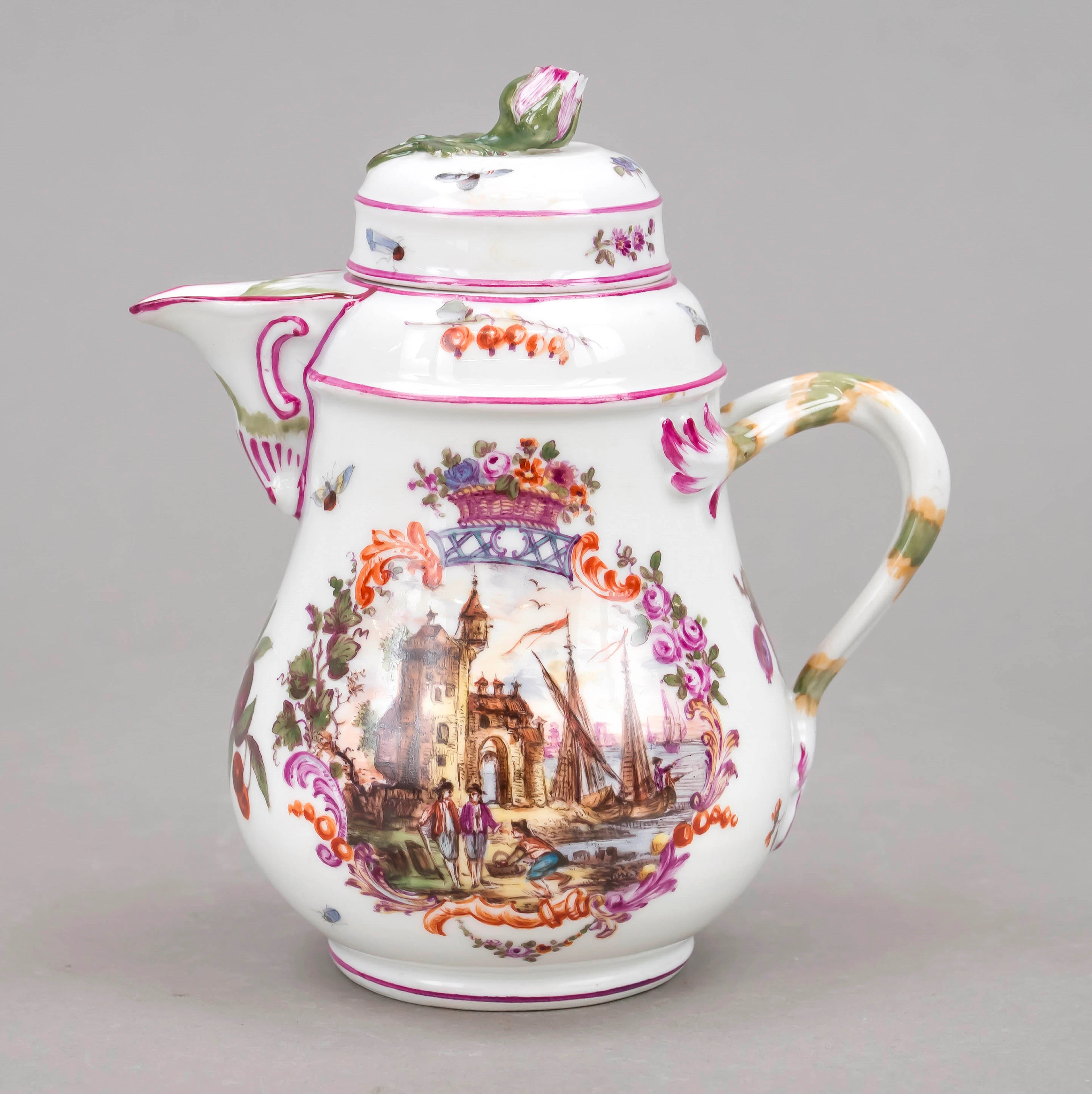 Deckelkännchen, Meissen, Knaufsch