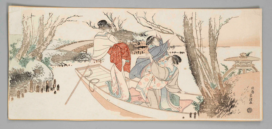 Ukiyo-e Farbholzschnitt Katsushik