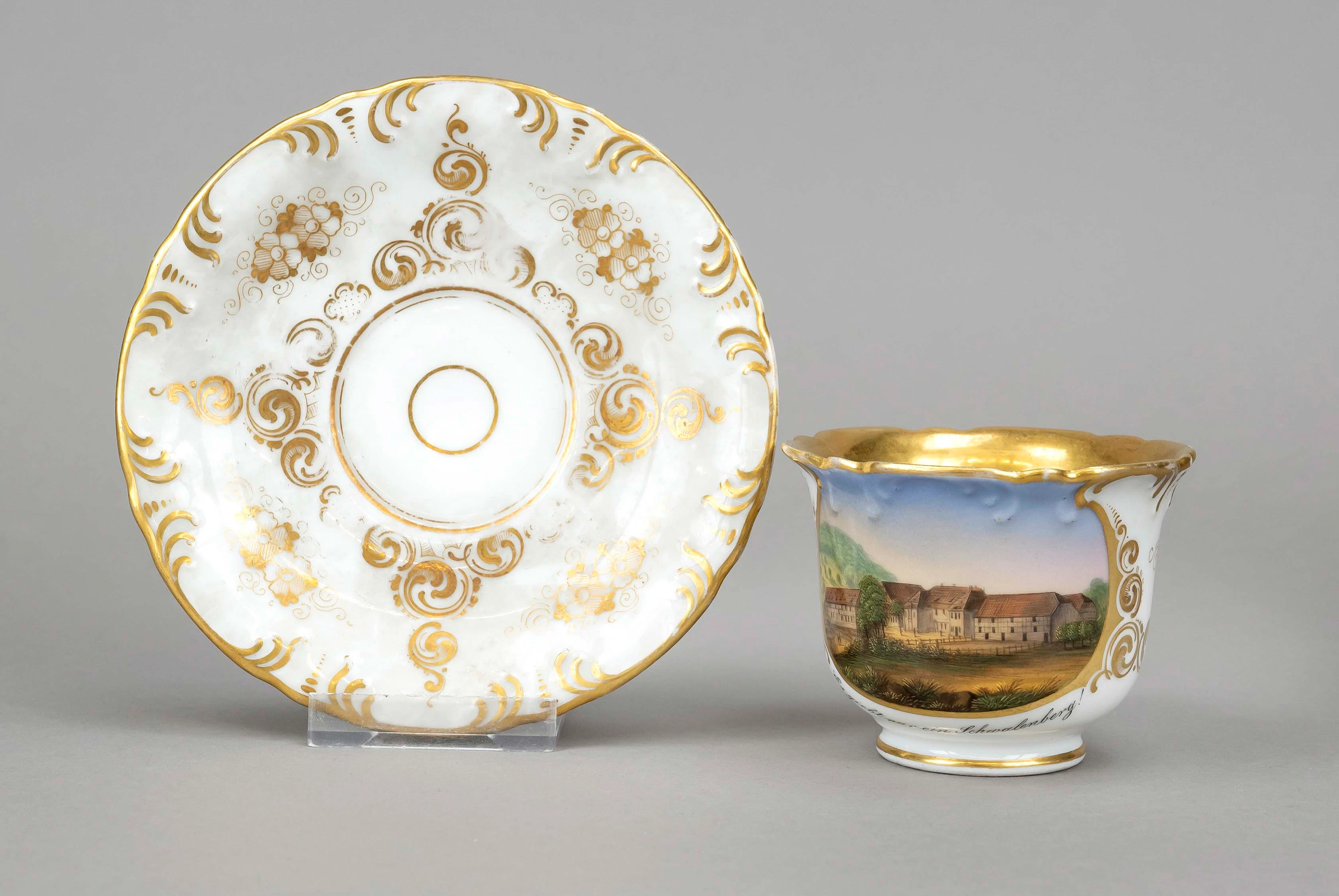 Historismus - Prunktasse mit UT