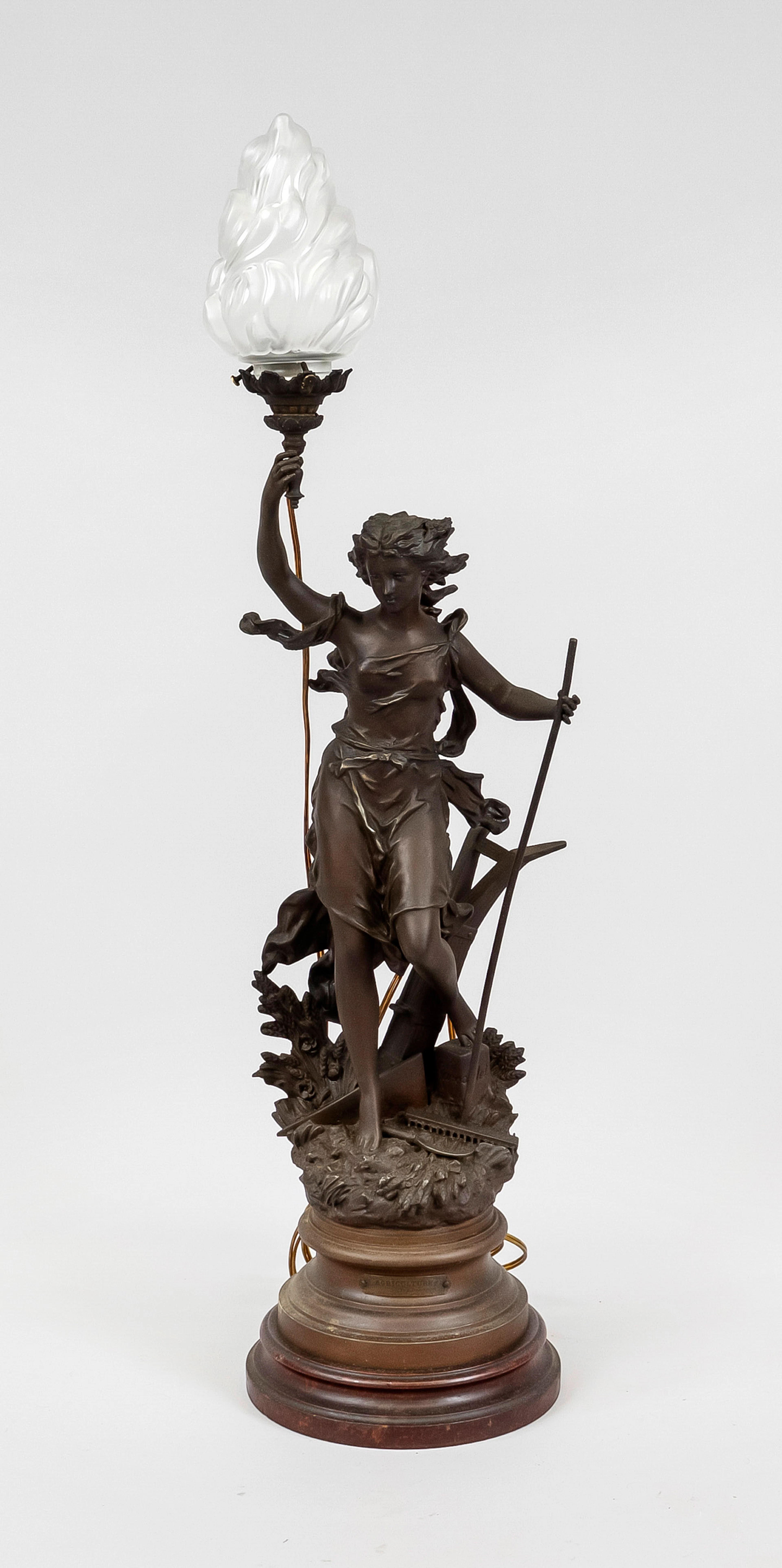 Figürliche Lampe, Frankreich 19./
