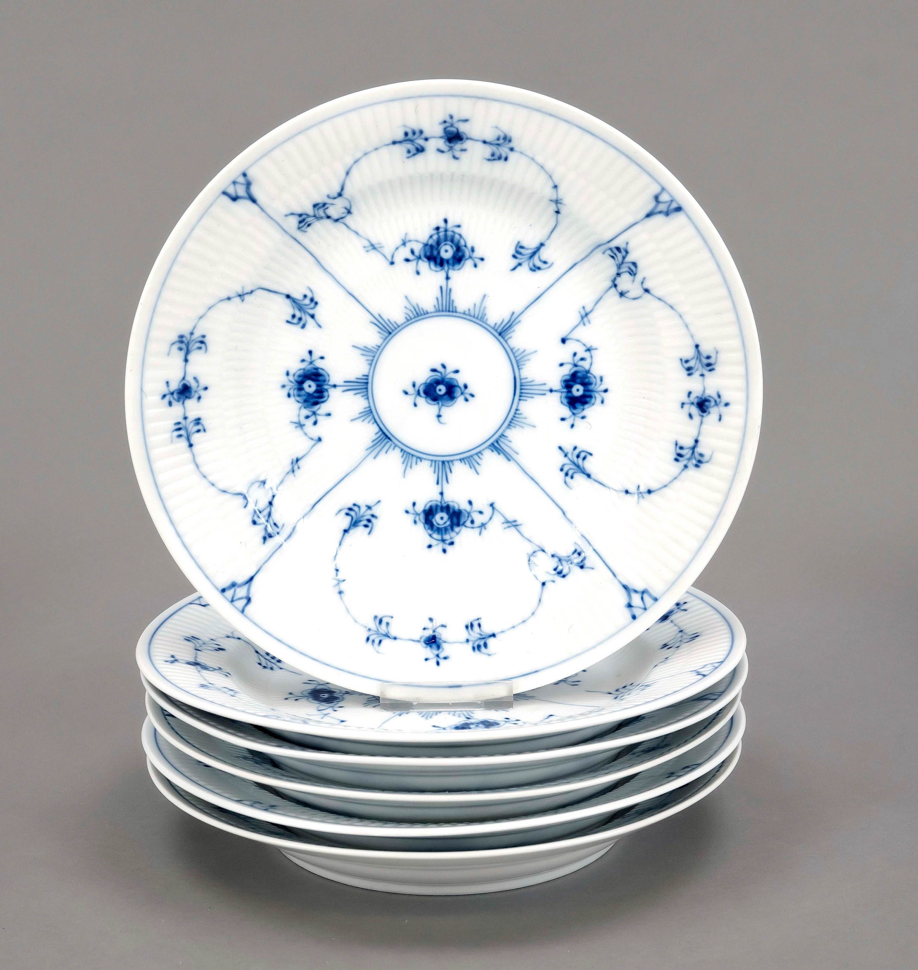 6 Speiseteller, Royal Copenhagen