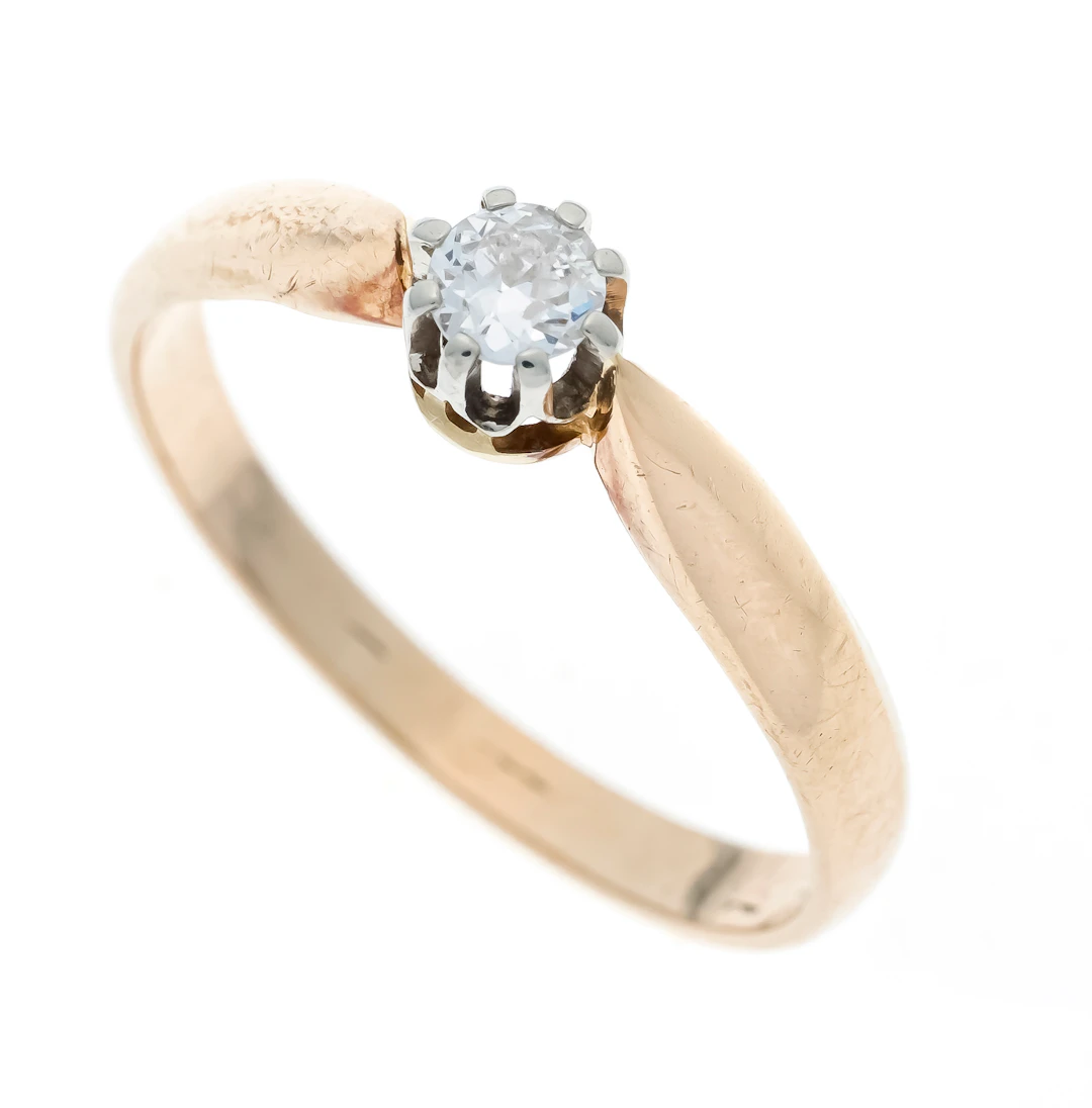Solitär Altschliff-Diamant-Ring G