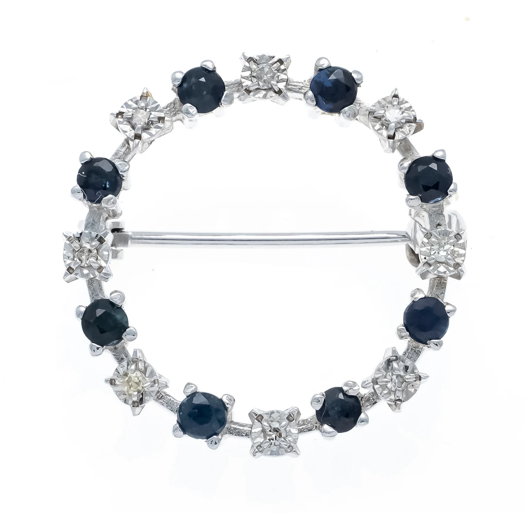 Saphir-Brillant Ringbrosche WG 58