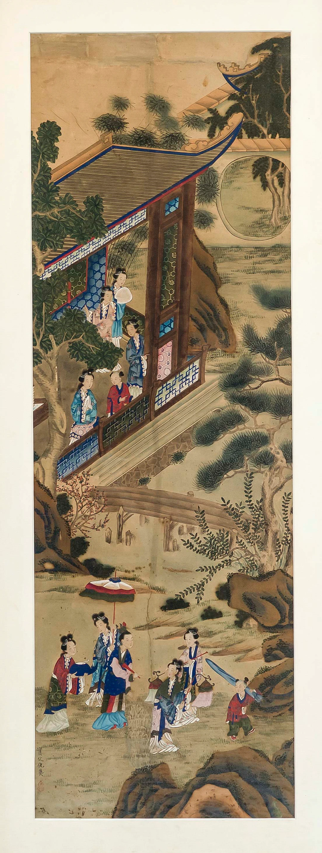 Tuschemalerei, China um 1900 (Qin