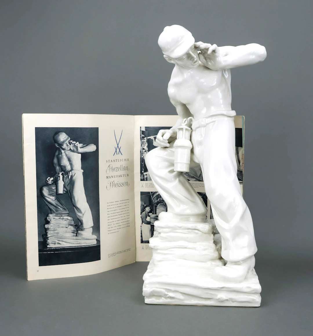 Große Bergmann Figur, Meissen, 19