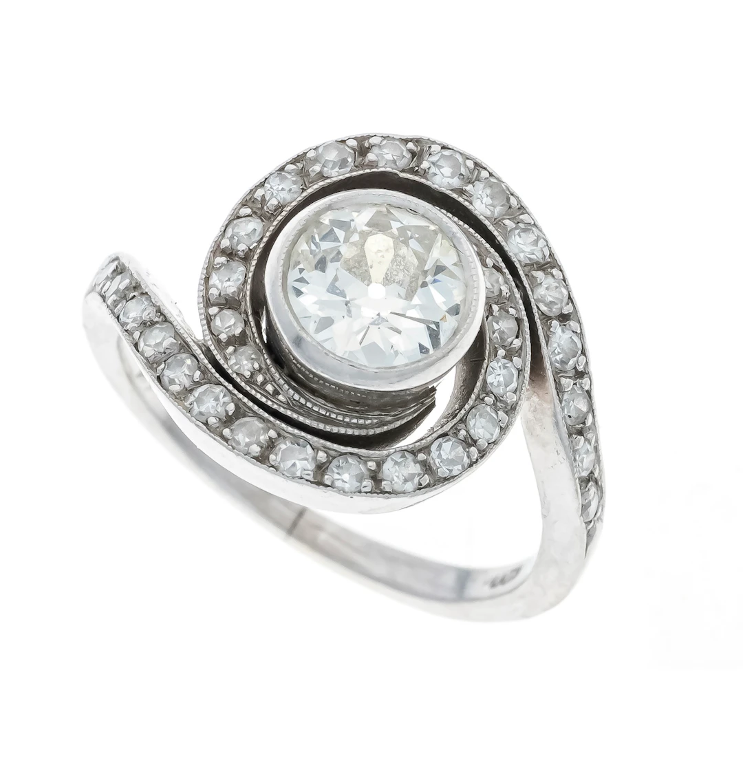 Altschliff-Diamant-Ring um 1910 P