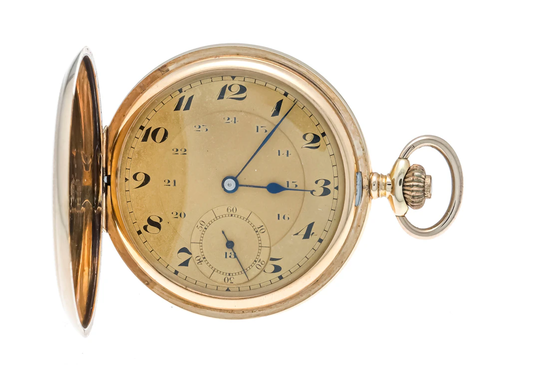 Herrentaschenuhr, Sprungdeckel, u