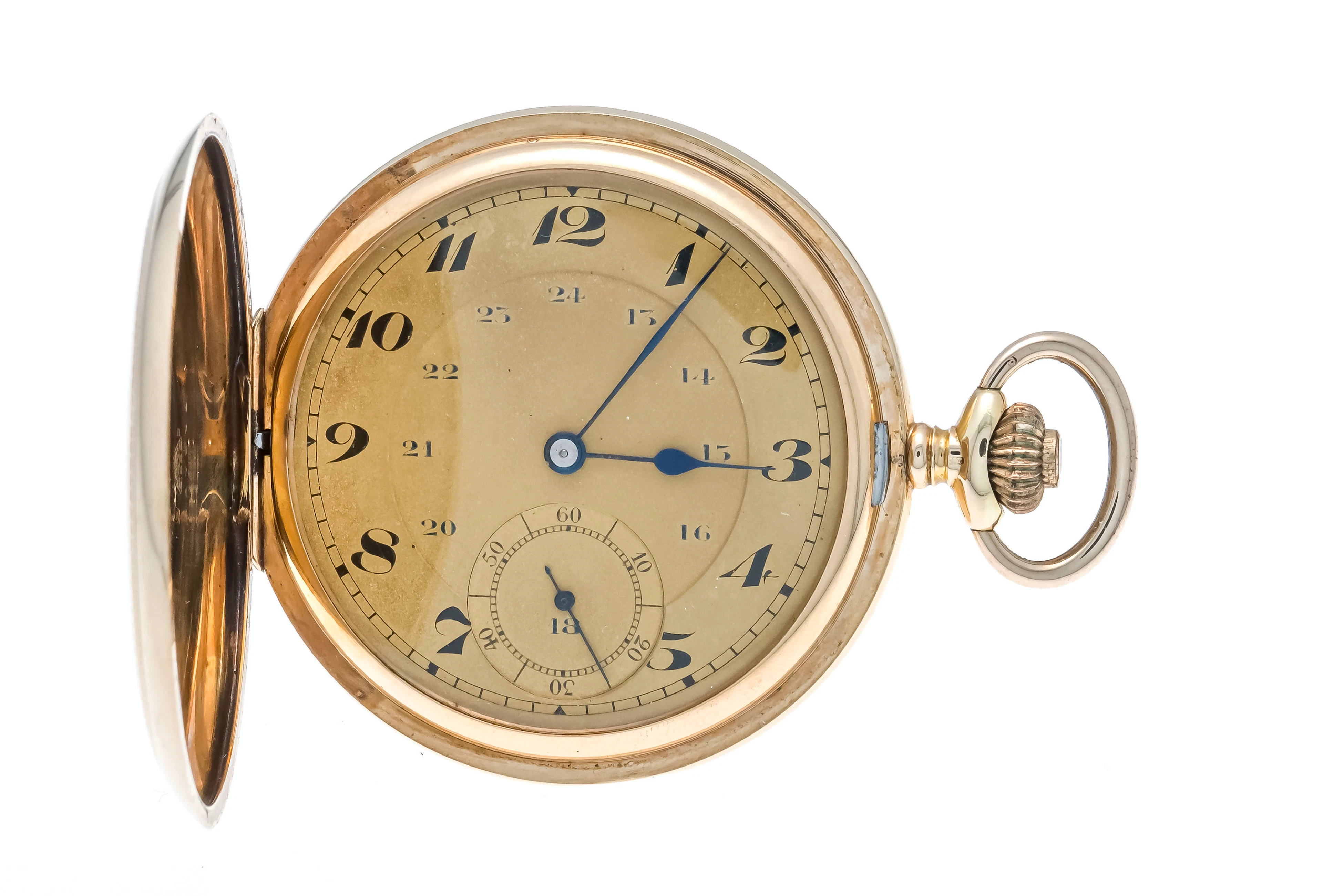 Herrentaschenuhr, Sprungdeckel, u