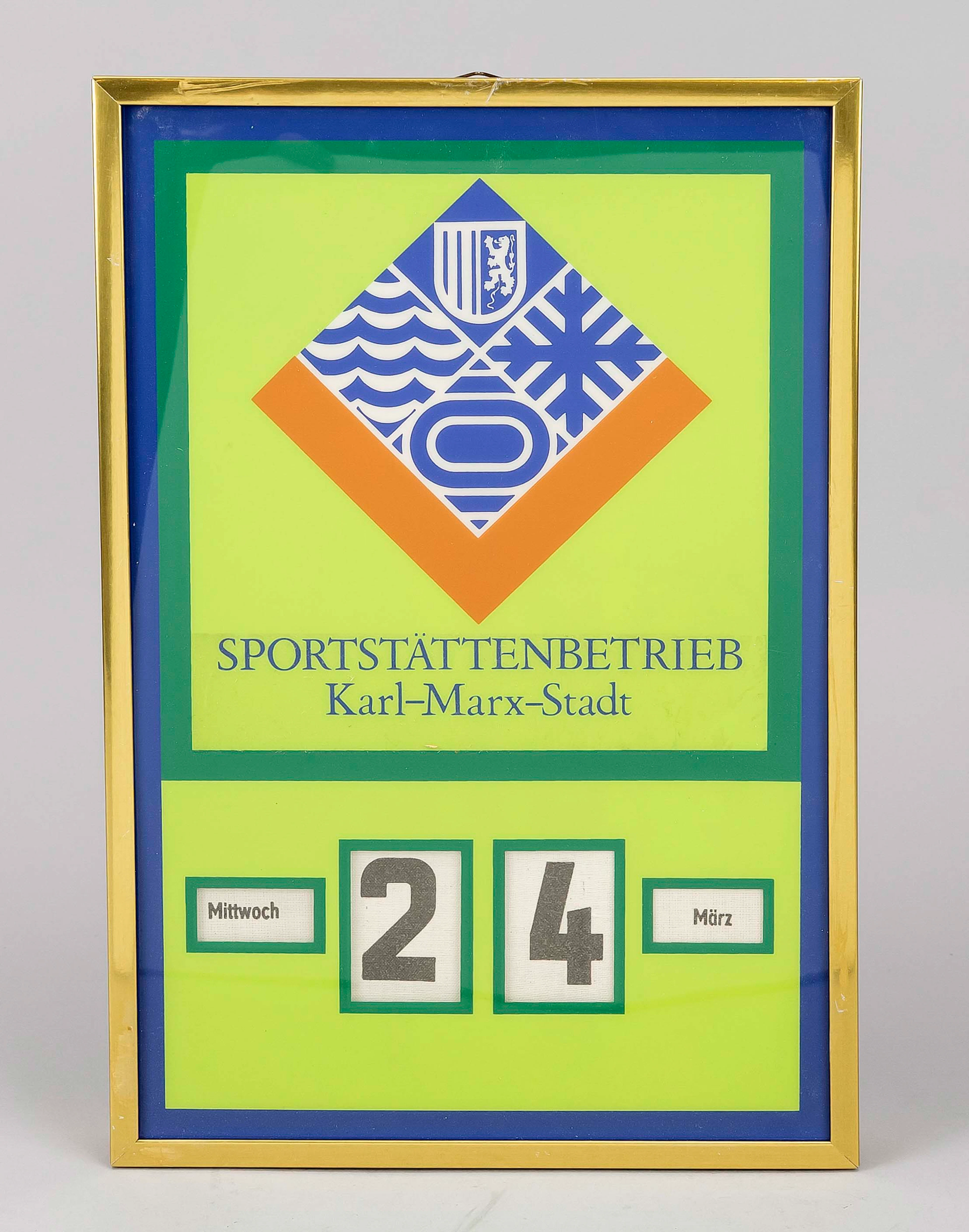 1 ewiger Werbe-Kalender, DDR ca. 1