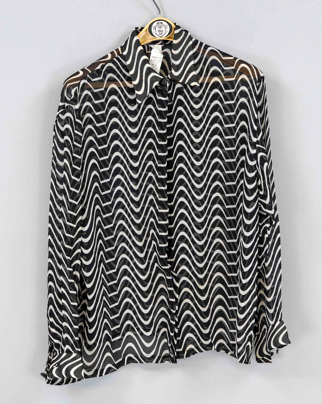 Versace, semitransparente Bluse m