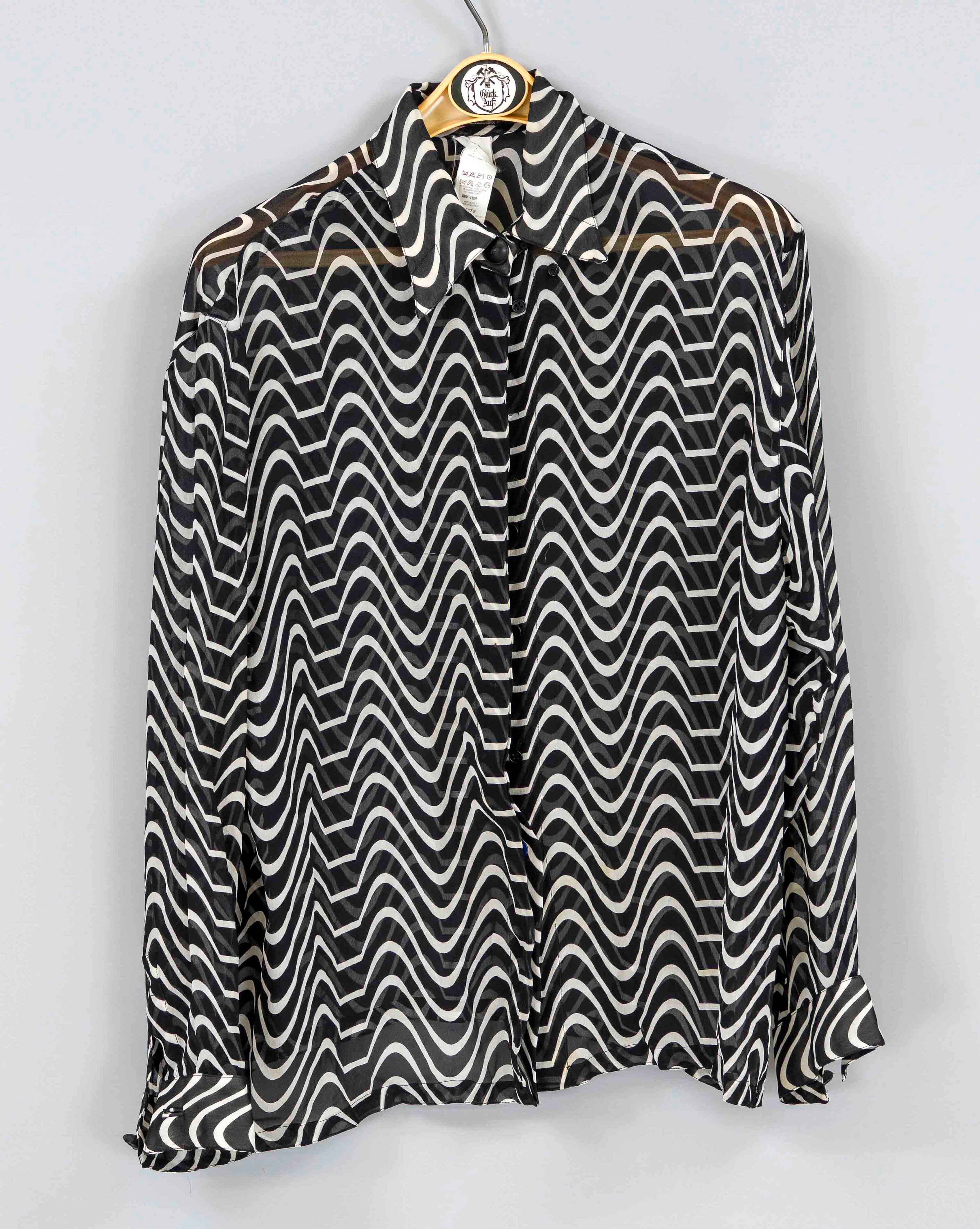 Versace, semitransparente Bluse m