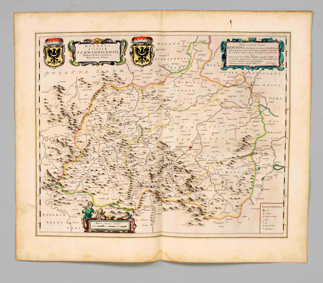 Historische Karte des Herzogtums