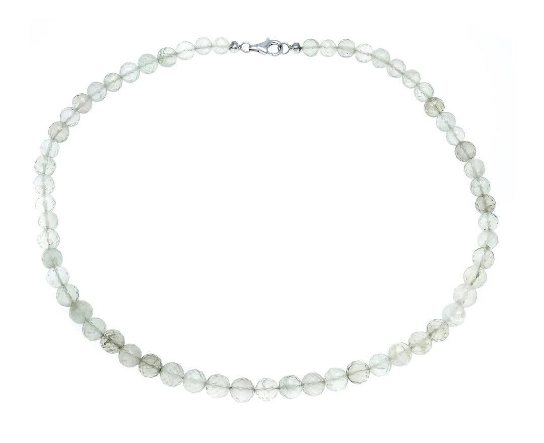 Grüner-Amethyst-Collier mit Karab