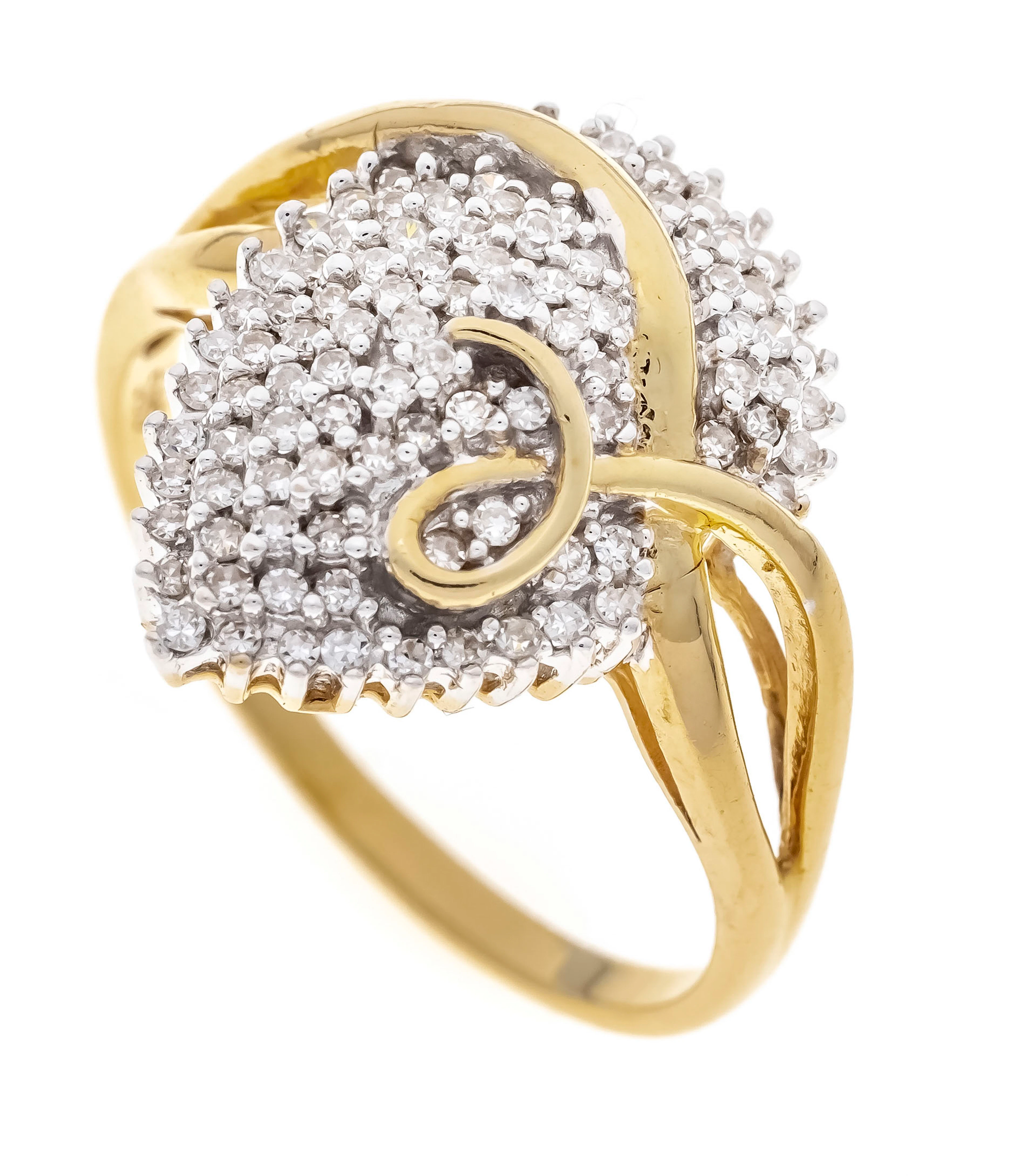 Pavé Diamant-Ring GG/WG 585/000 m