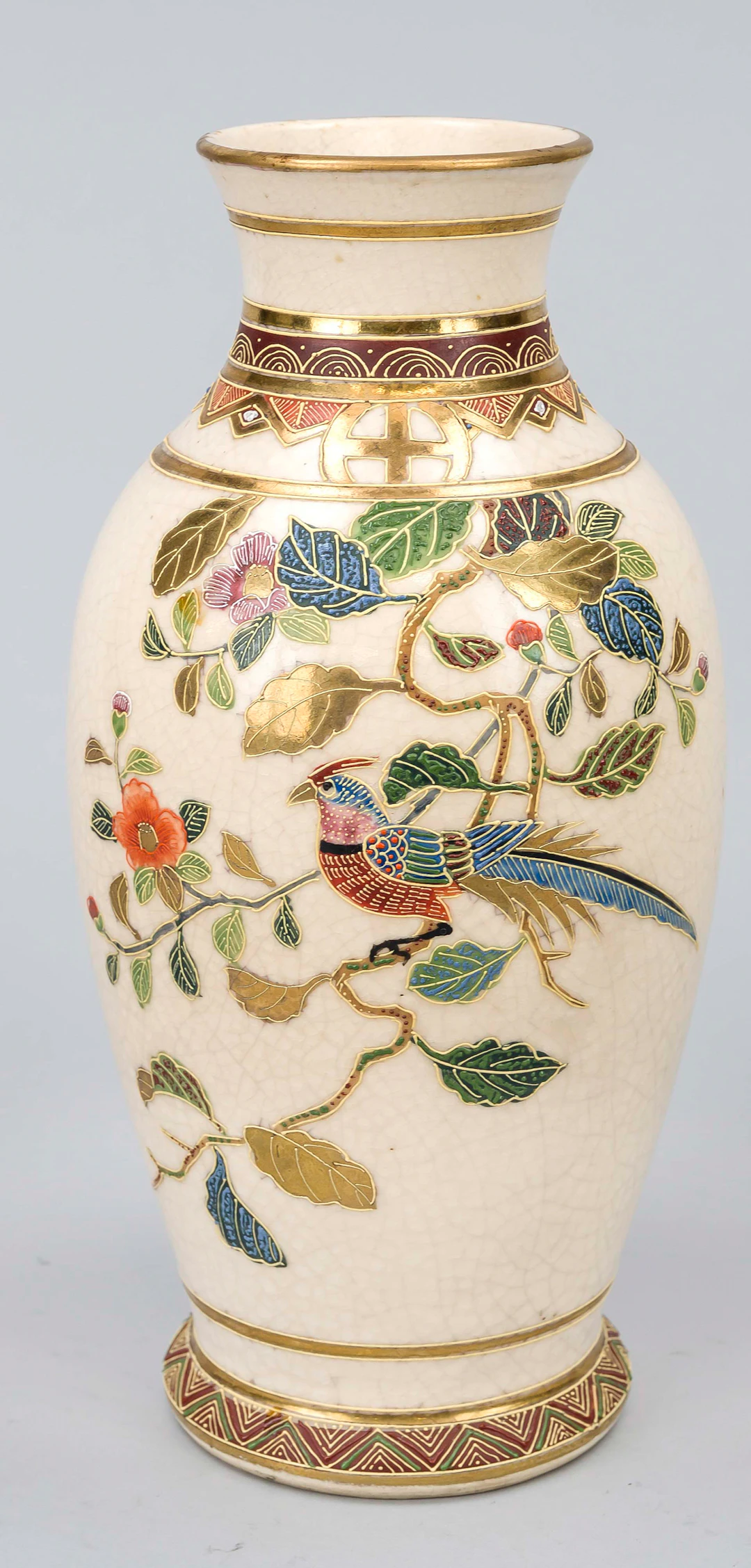 Satsuma Vase, Japan, 20. Jh., Dek