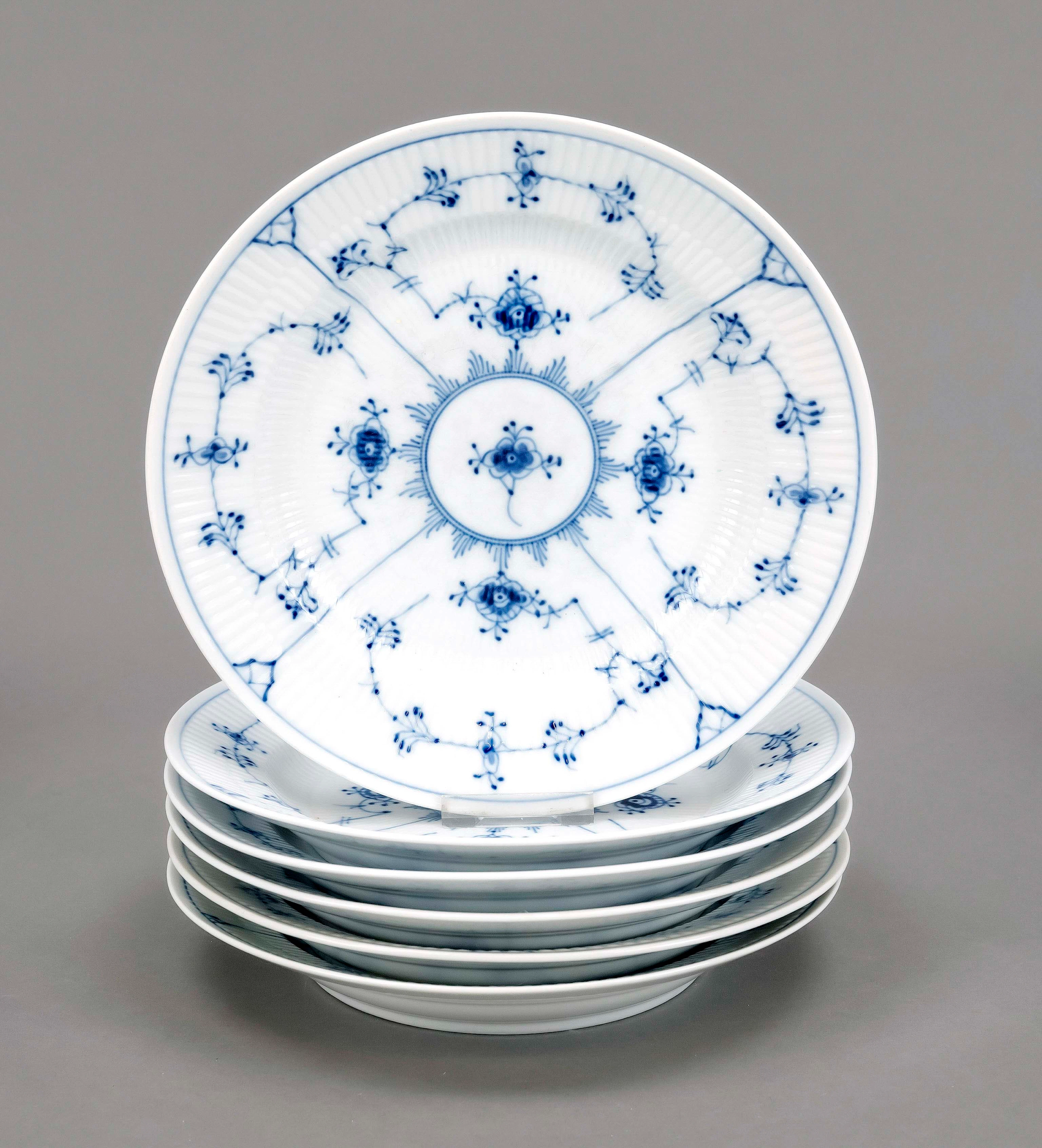 6 Speiseteller, Royal Copenhagen