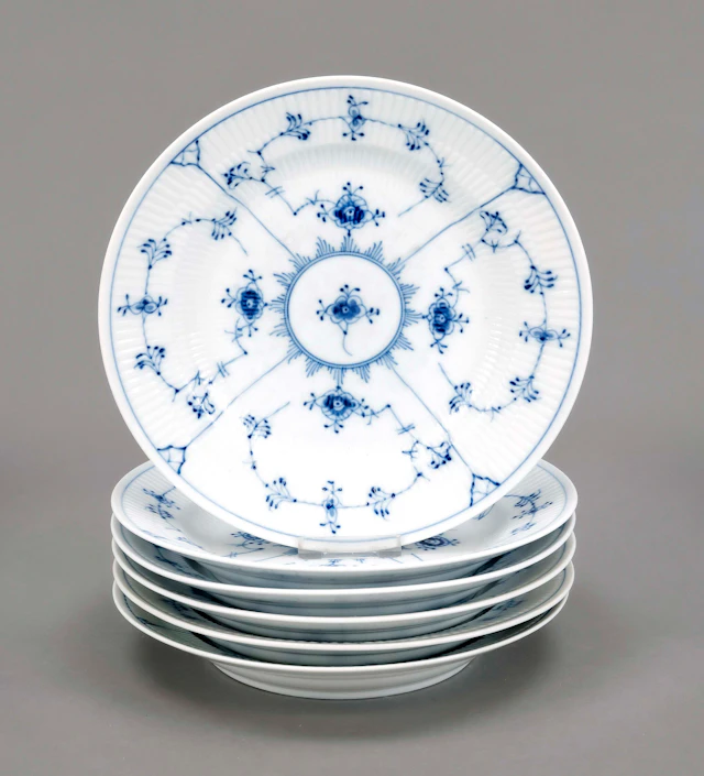 6 Speiseteller, Royal Copenhagen