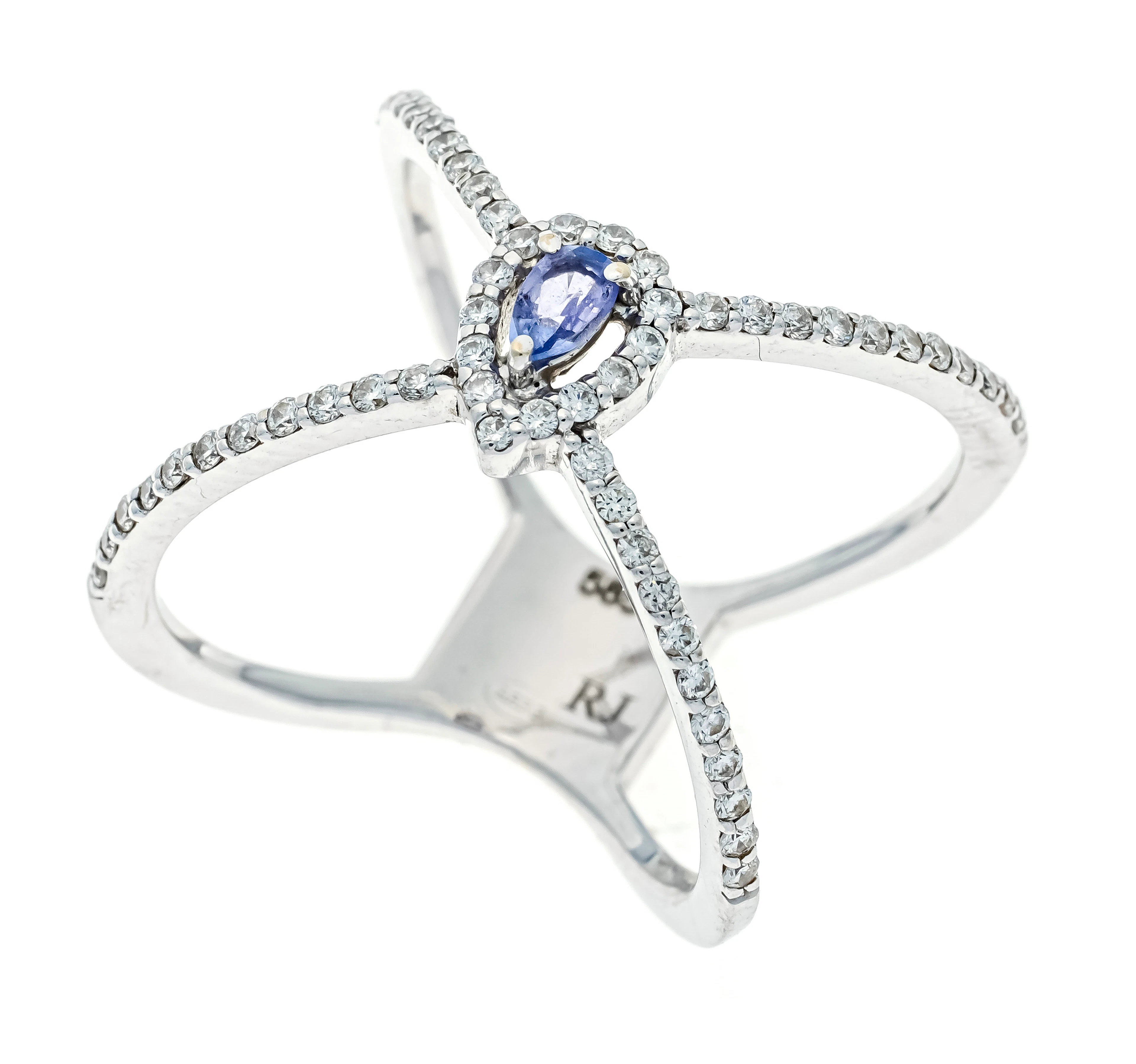 Tansanit-Brillant-Ring WG 585/000