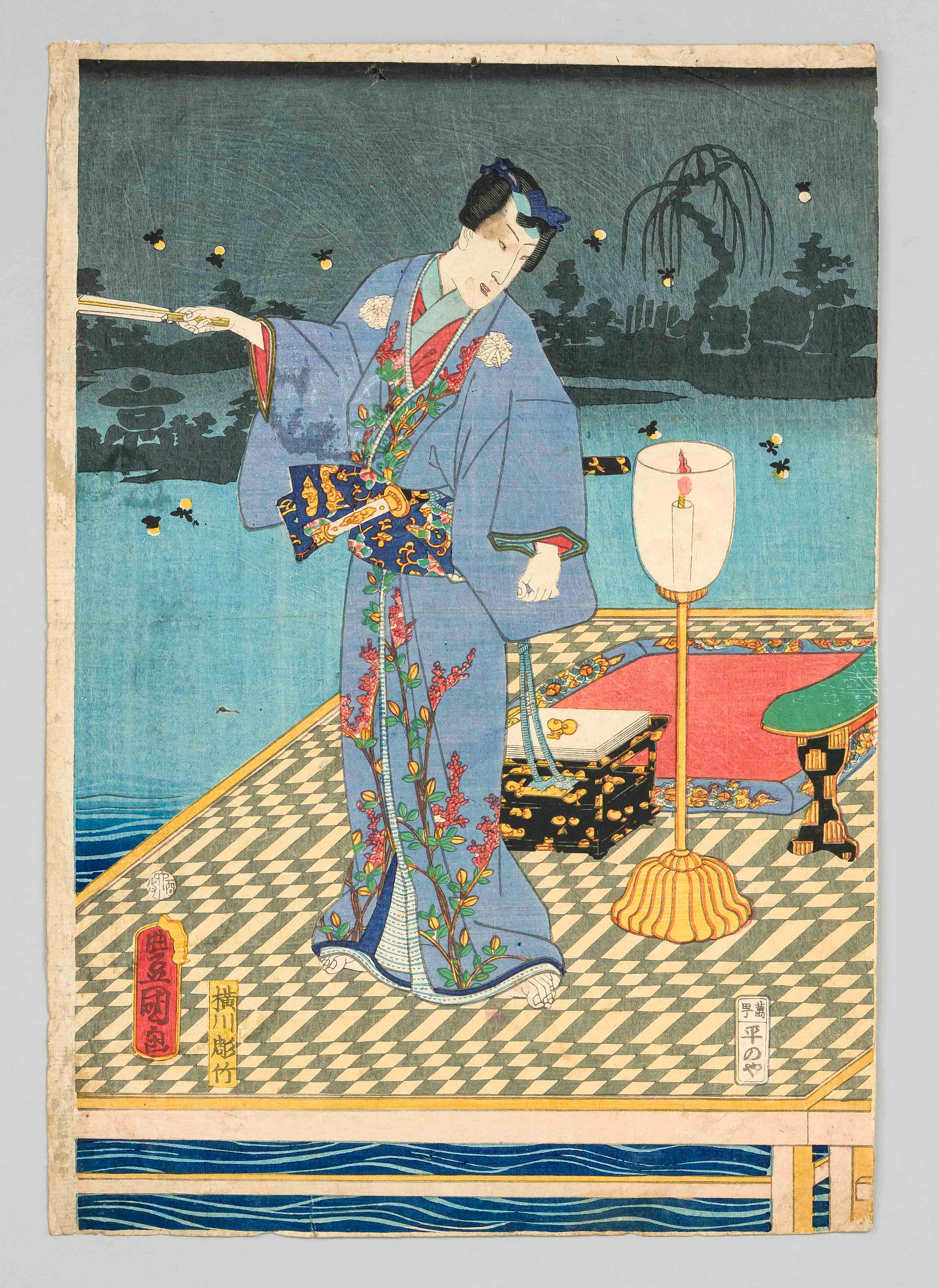 Ukiyo-e Farbholzschnitt Utagawa K