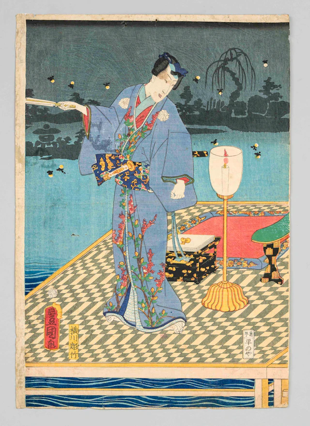 Ukiyo-e Farbholzschnitt Utagawa K