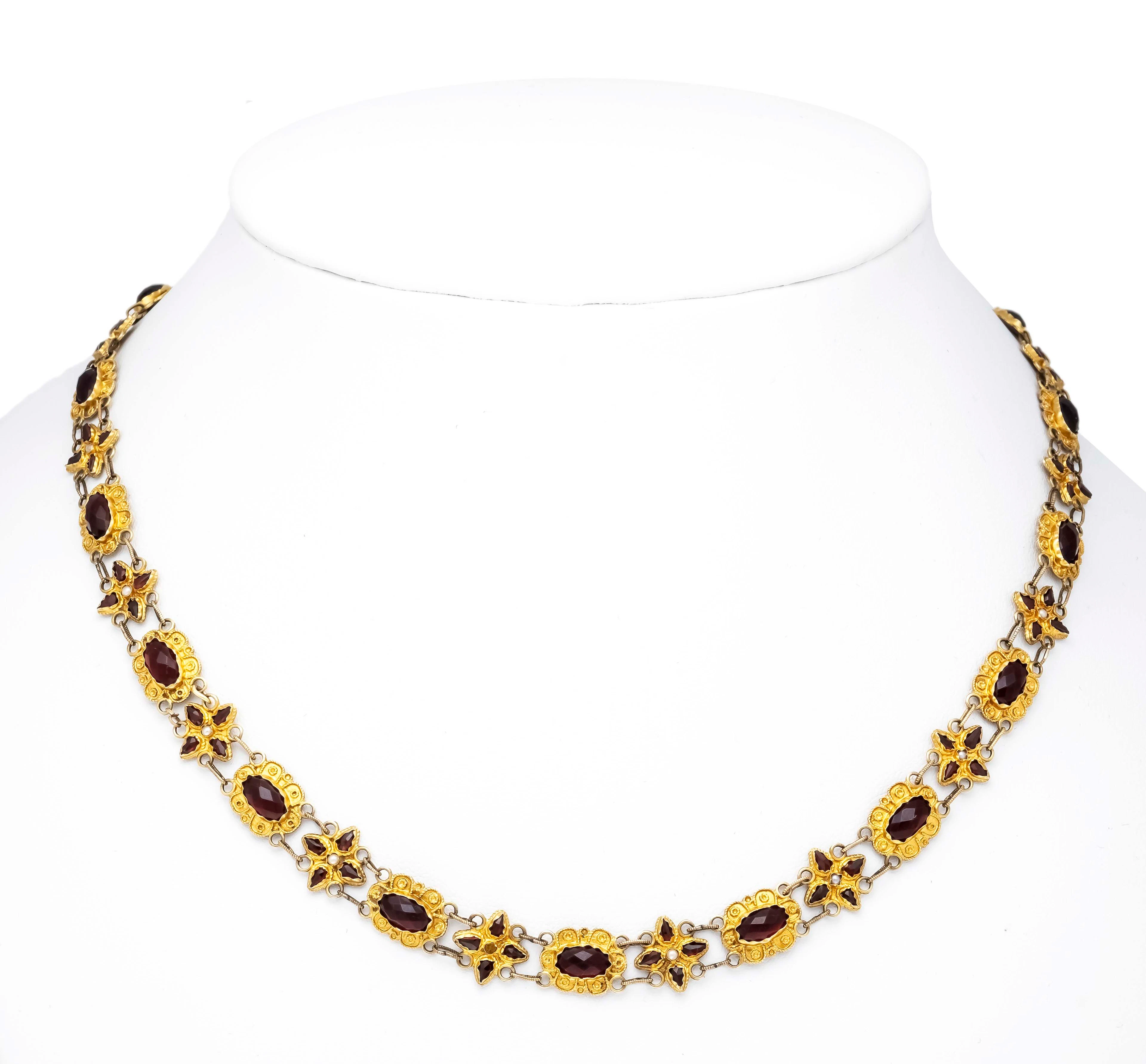 Seltenes Granat-Collier, Friesland u