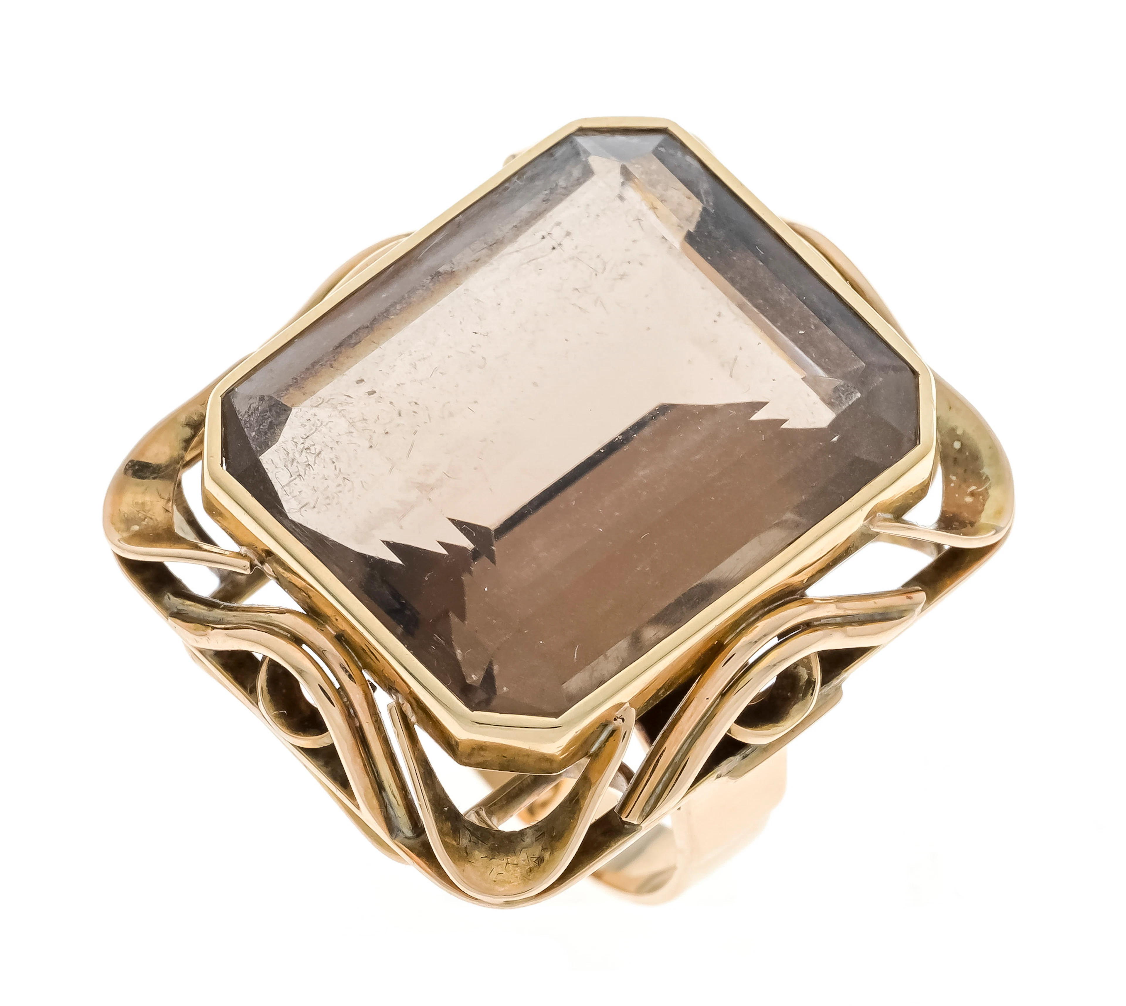 Großer Rauchquarz-Ring GG 585/000